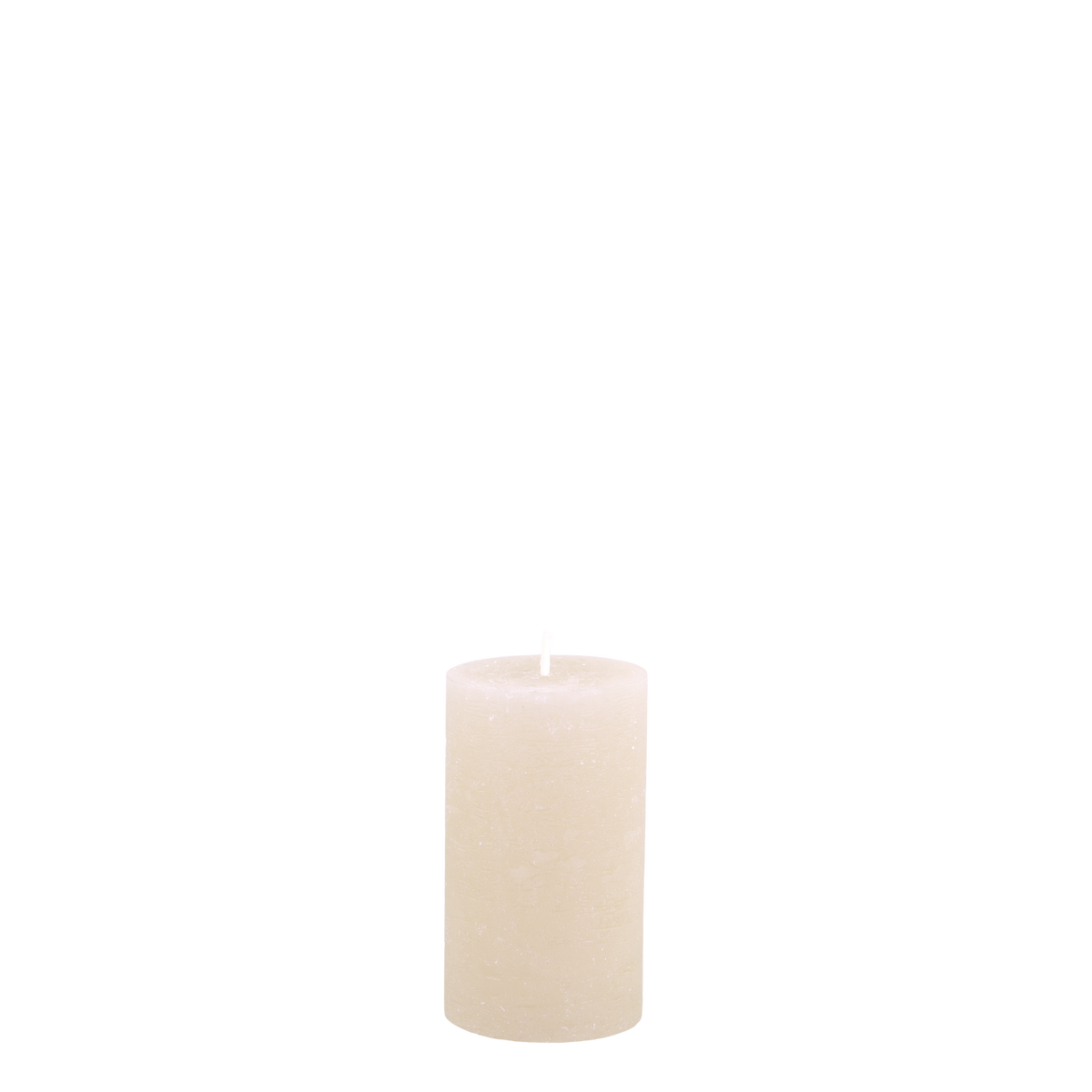 Stumpenkerze Macon in Nude, 10 cm hoch, 6 cm Durchmesser