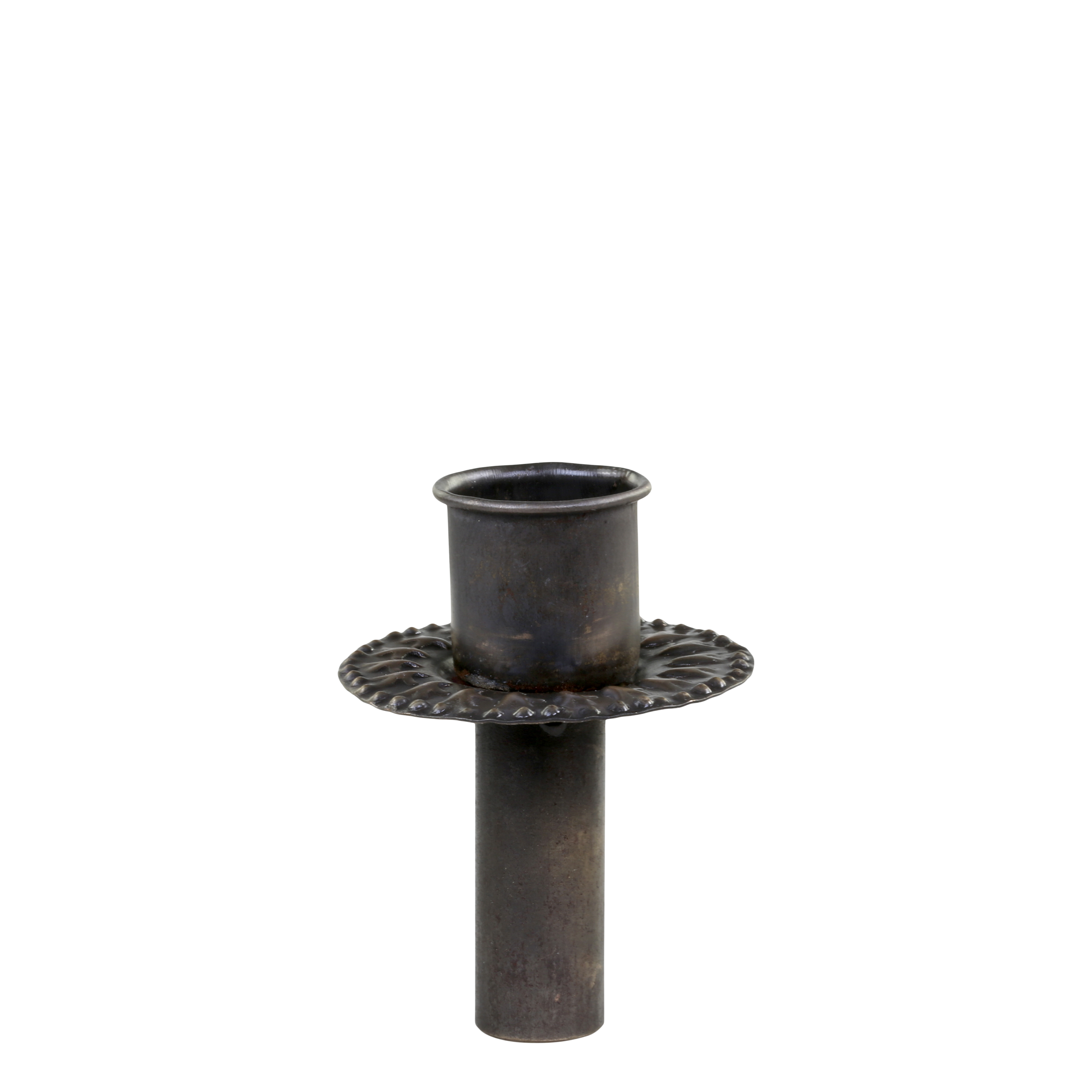 Kerzenhalter für Stabkerzen, Eisen, messing, 6,5 cm