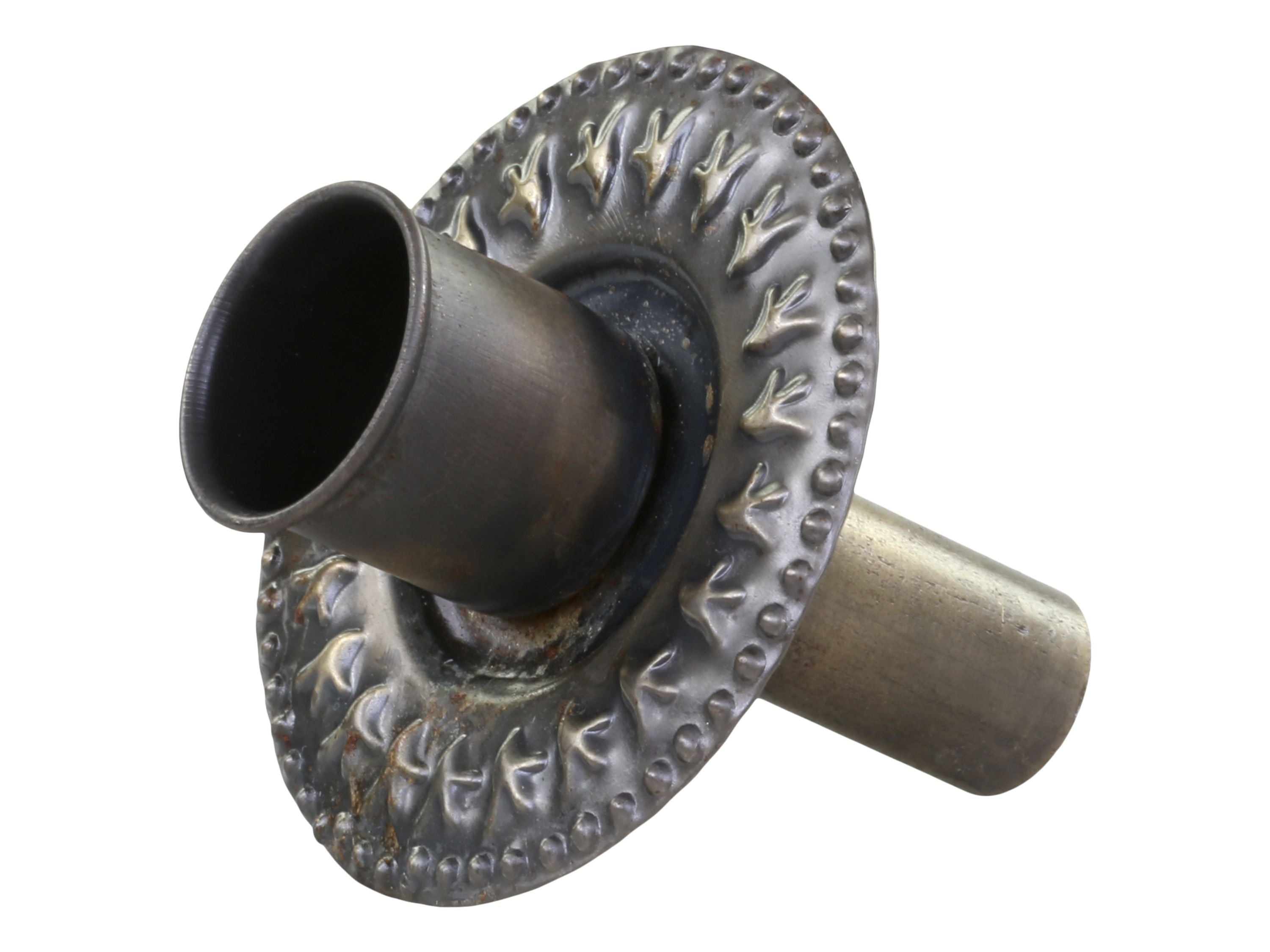 Kerzenhalter aus Eisen für Stabkerzen, messing, 6 cm