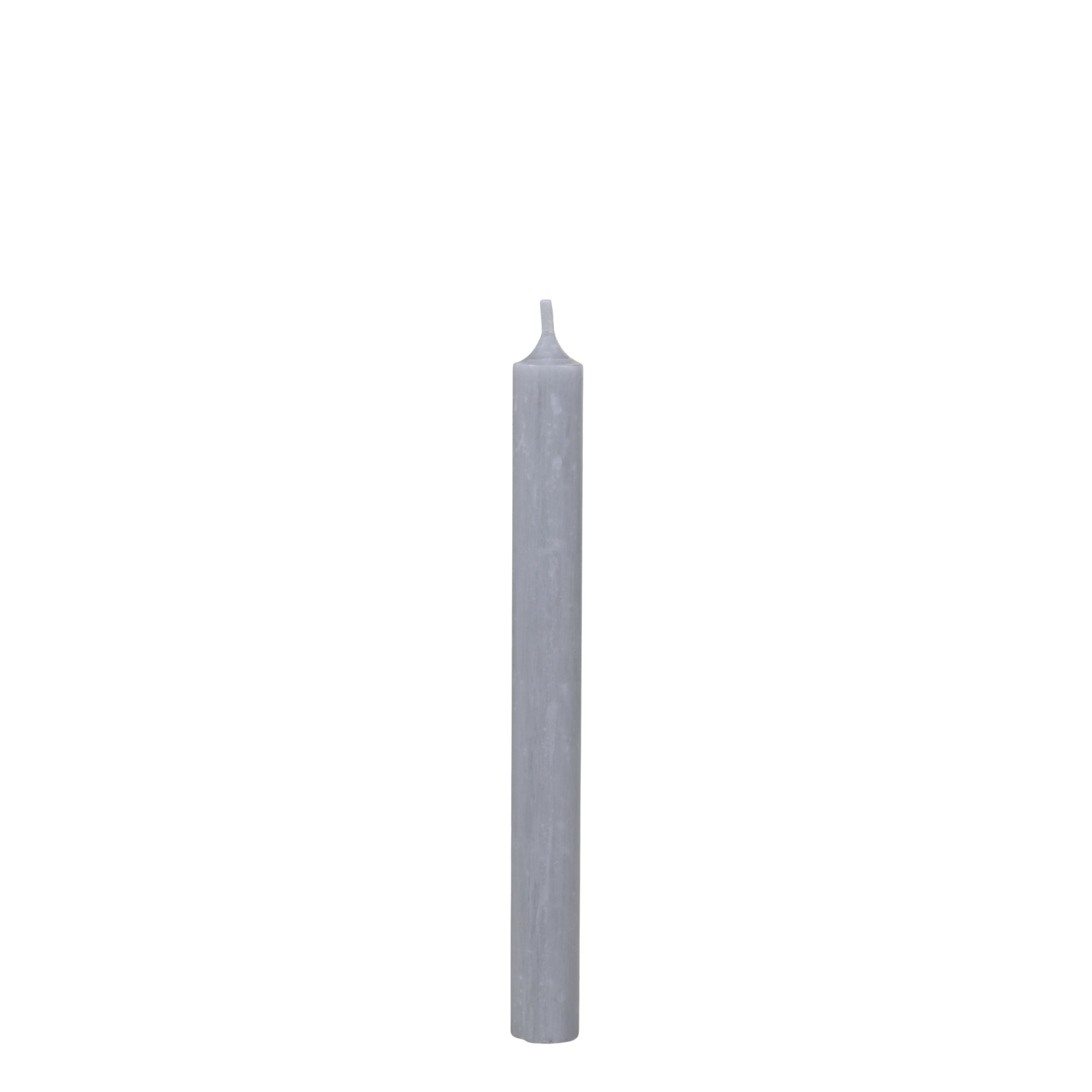 Stabkerze grau, 18 cm hoch, 60 Stunden Brenndauer