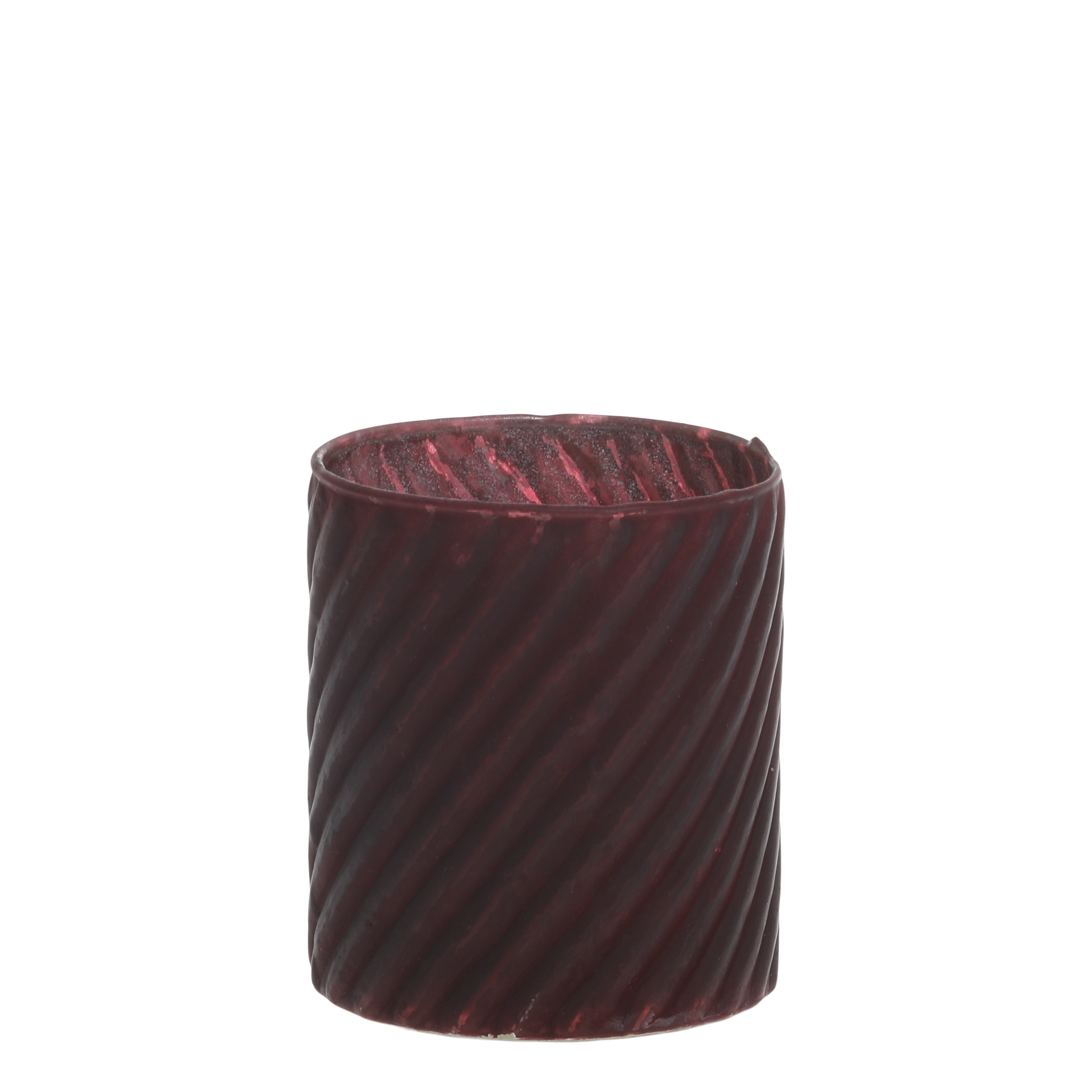 Windlicht aus Glas 8,5 cm hoch antique cherry