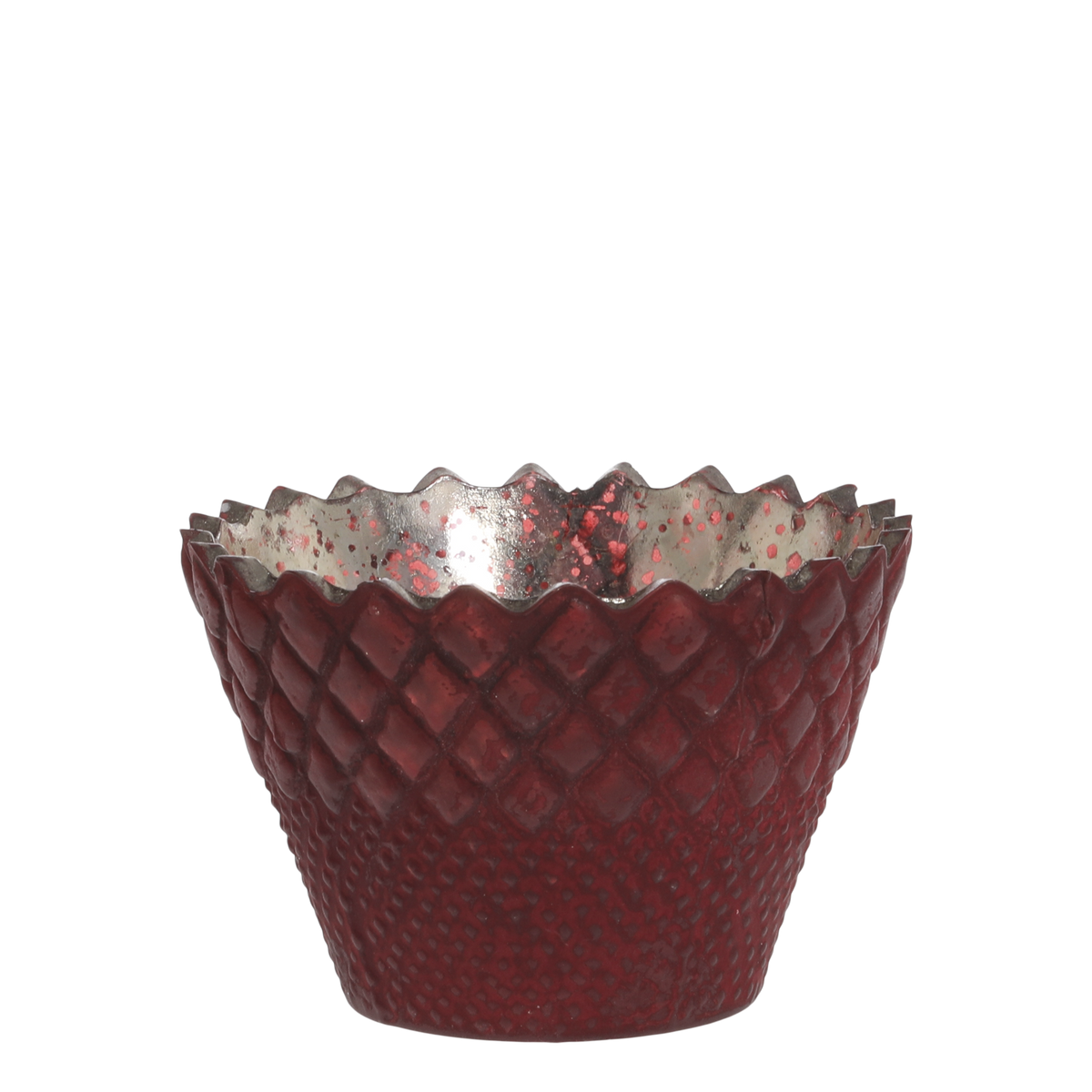 Windlicht aus Glas antique cherry 10 cm Durchmesser