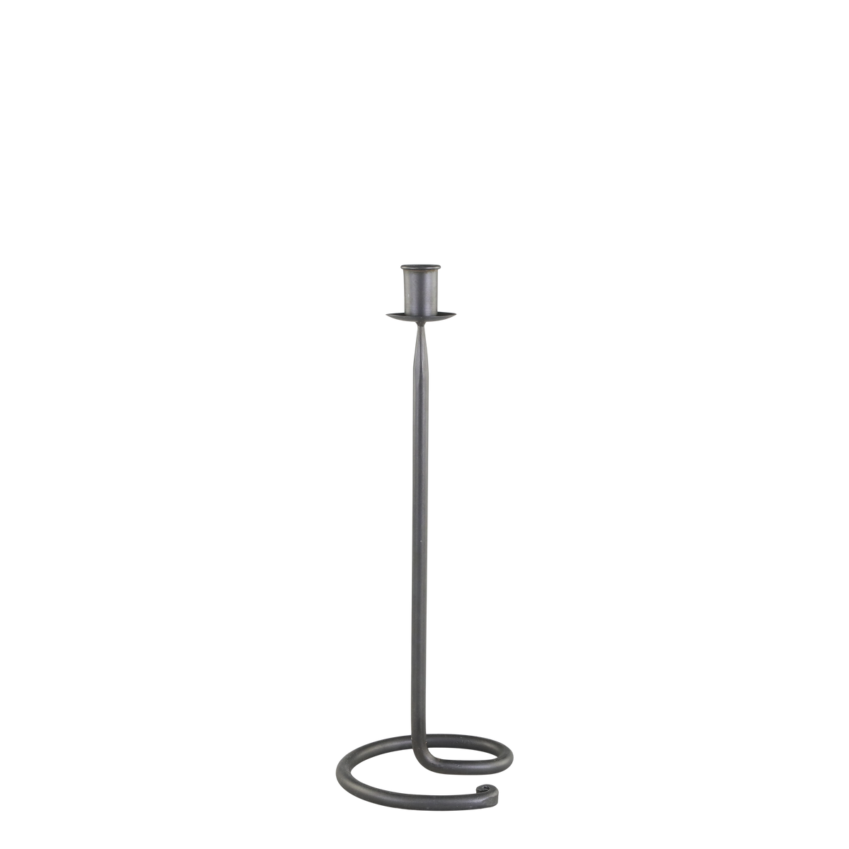 Kerzenständer aus Eisen, antik schwarz, 40 cm hoch