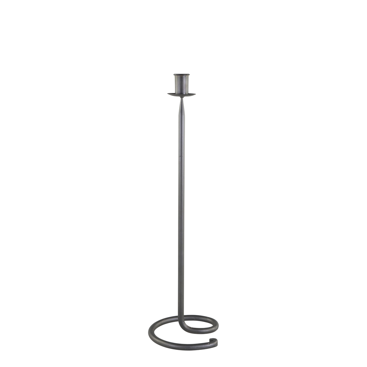 Kerzenständer aus Eisen, antik schwarz, 50 cm hoch