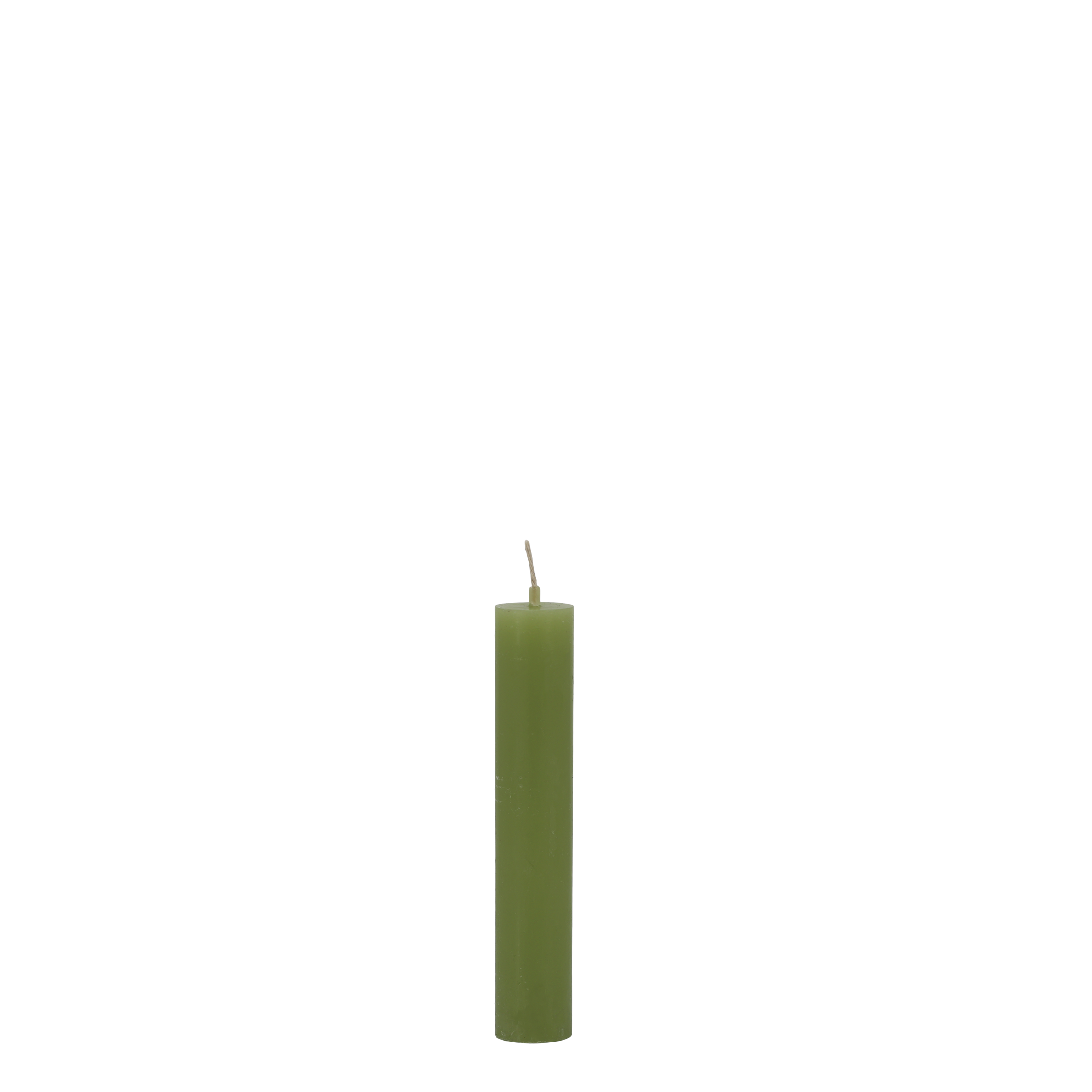 Mini Stabkerzen in Forrest Green, 11 cm, rustikal