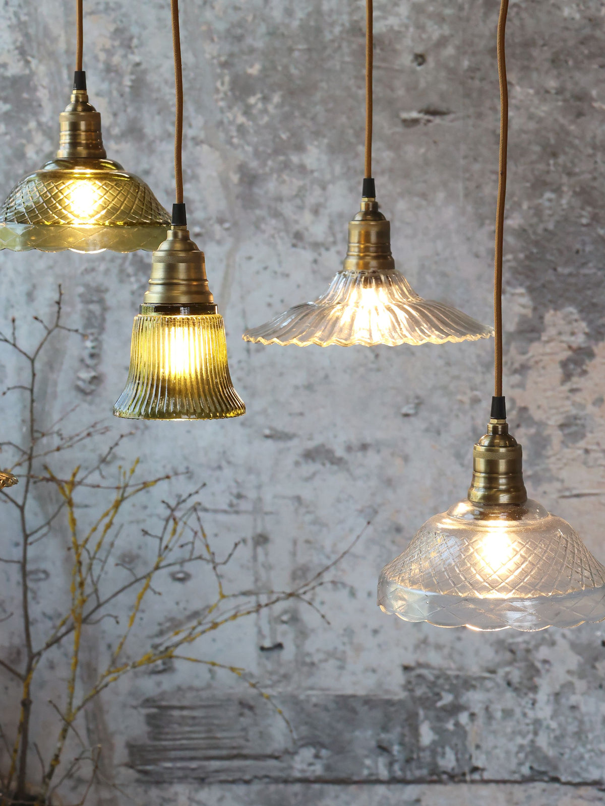 Lampe mit Messingoberfläche – klar, E27, 40 W