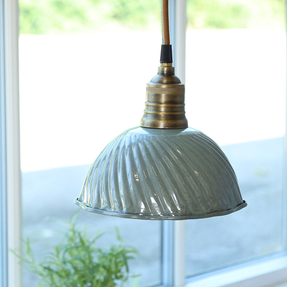 Lunel Emaille-Lampe mit E27-Fassung, 18,5 cm