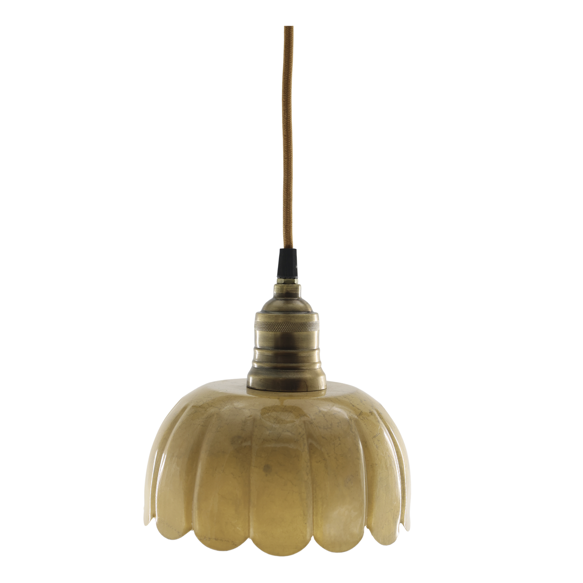 Lunel Lampe aus Emaille, 18 cm Durchmesser, mellow