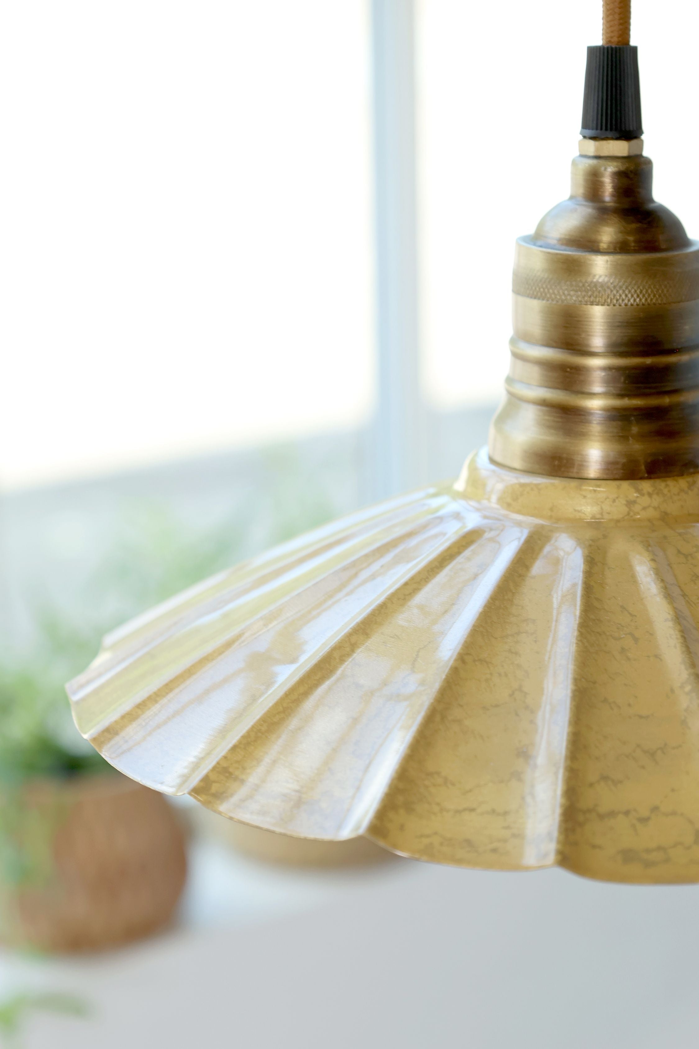 Lunel Lampe aus Emaille, 24 cm, mellow