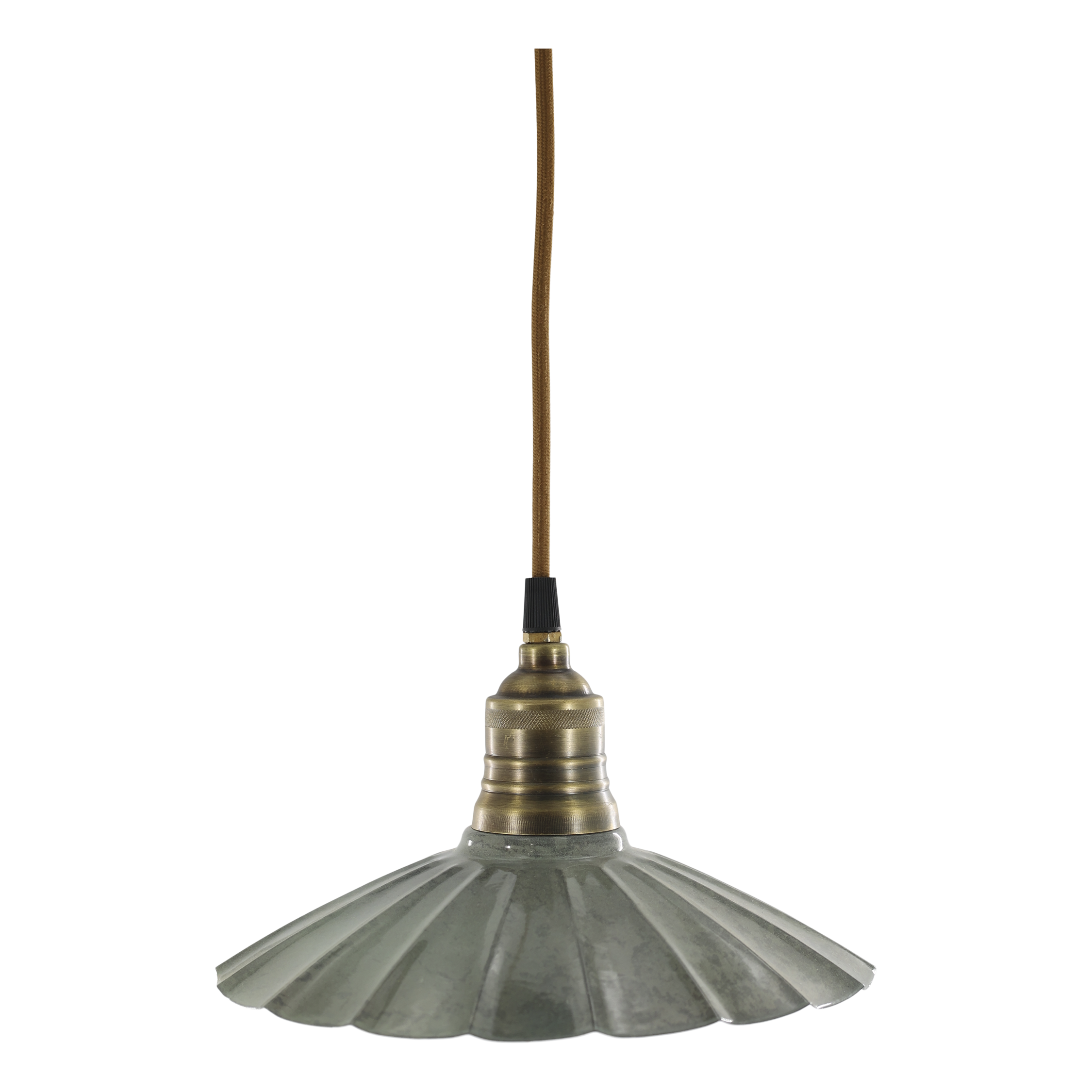Lunel Lampe aus Emaille, opal, 24 cm