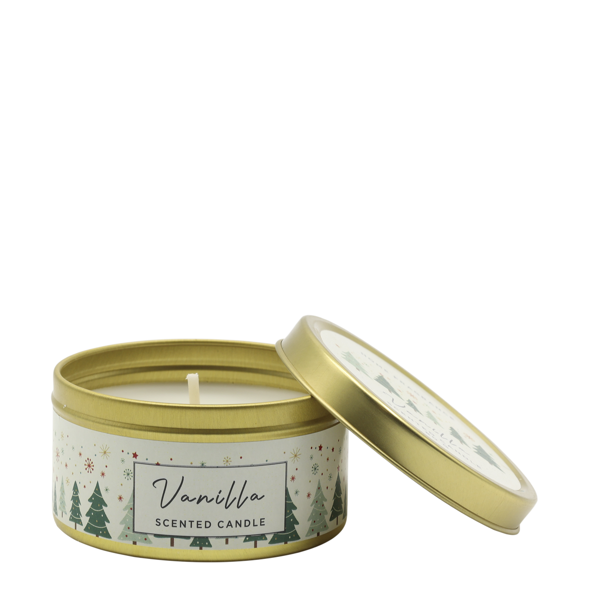 Duftkerze Vanilla aus Zinn, 4 cm hoch