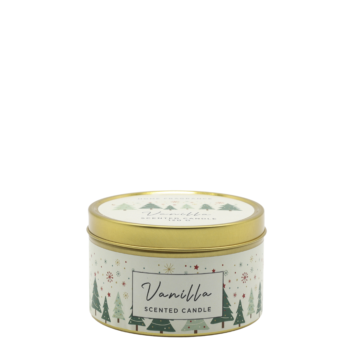 Duftkerze Vanilla aus Zinn, 5 cm hoch, 8 cm Durchmesser