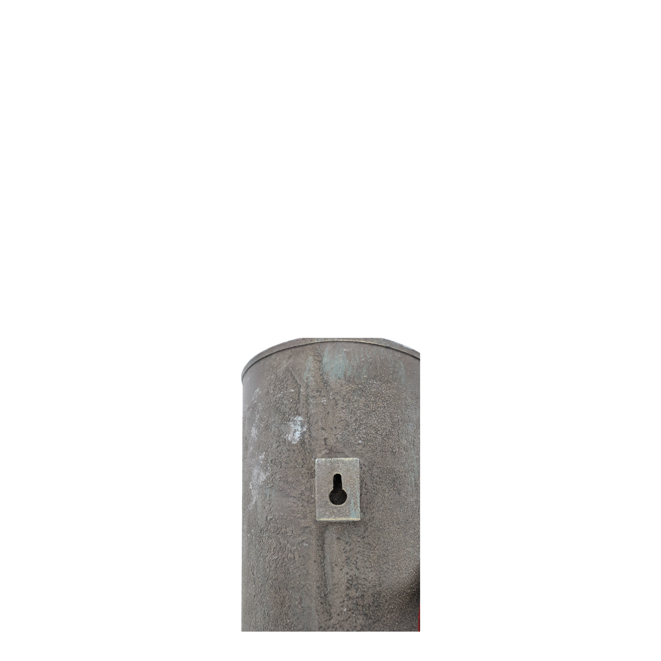 Kerzenhalter für die Wand aus Eisen, antik mokka