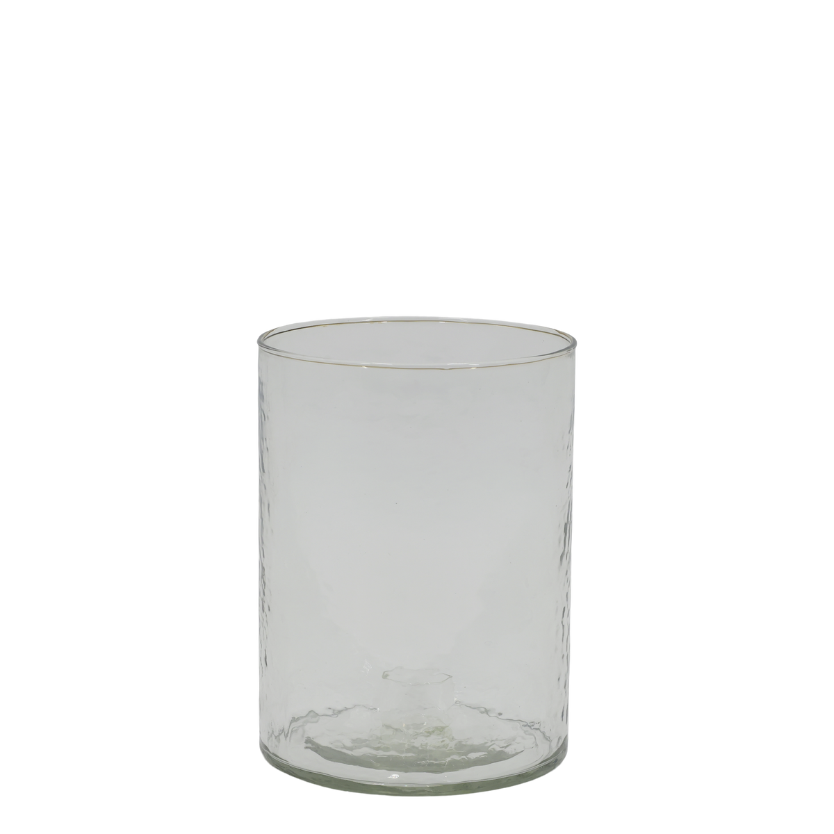 Windlicht aus Glas, 15 cm hoch, klar