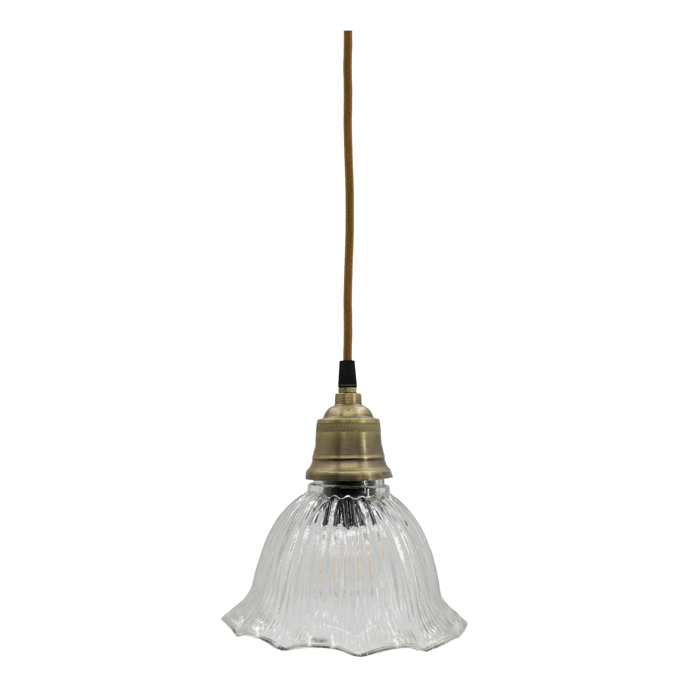 Lampe mit Messingoberfläche – 18 cm hoch, E27