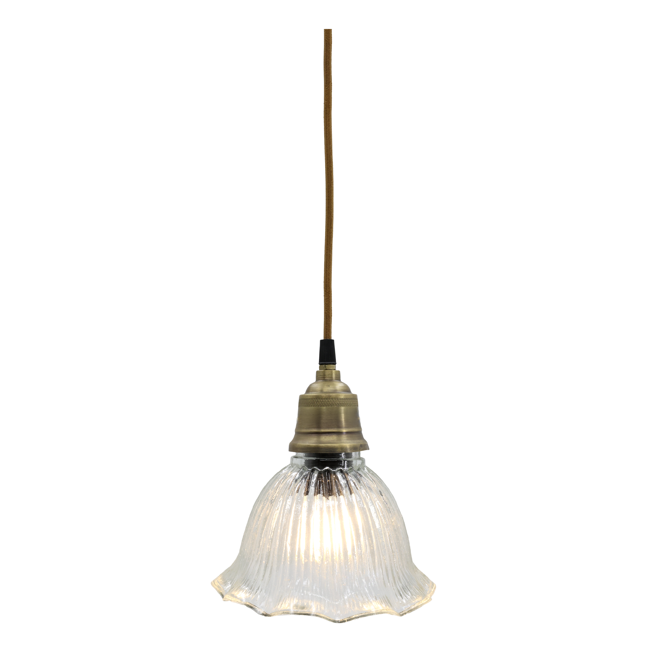 Lampe mit Messingoberfläche – 18 cm hoch, E27