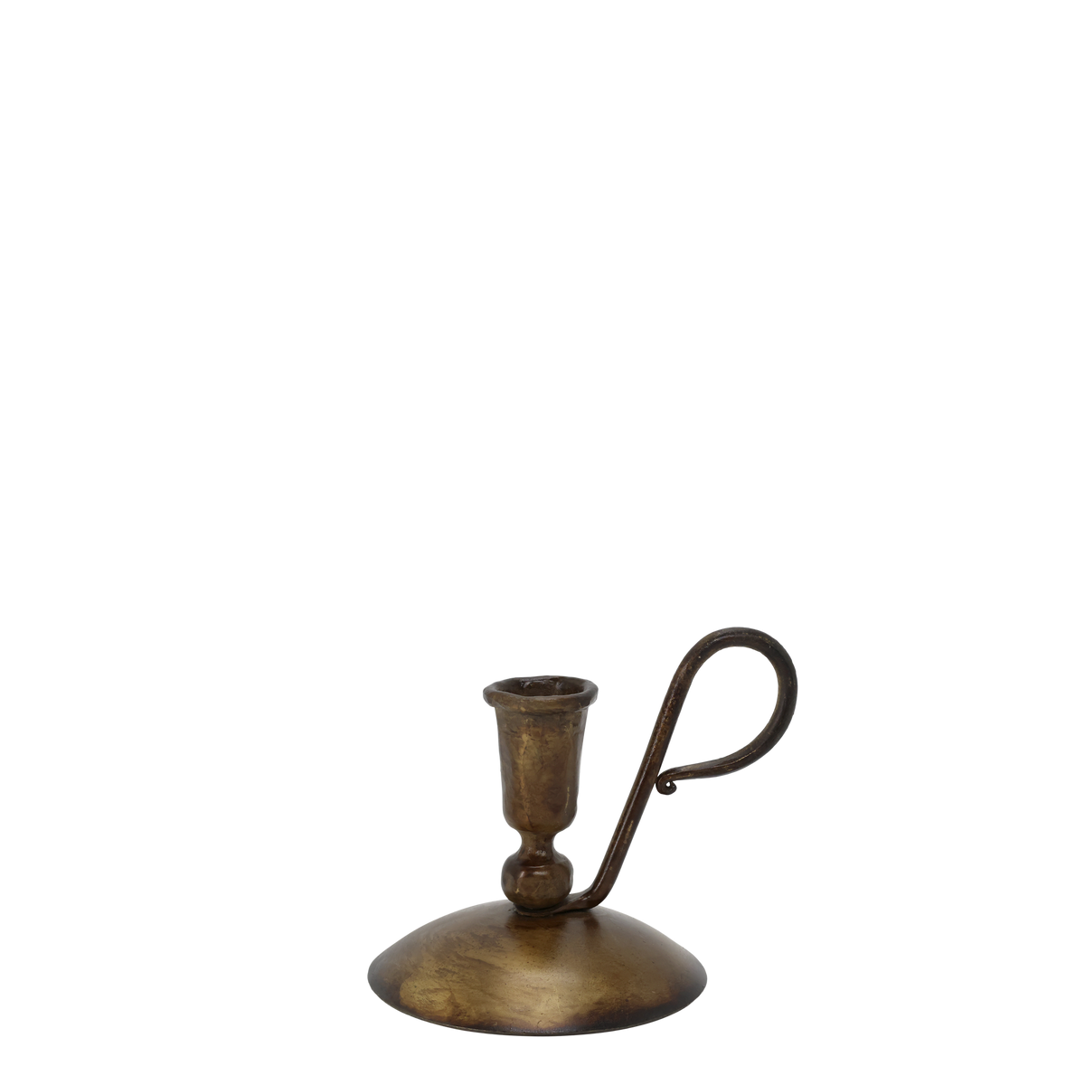 Kammerleuchter antique messing für Stabkerzen