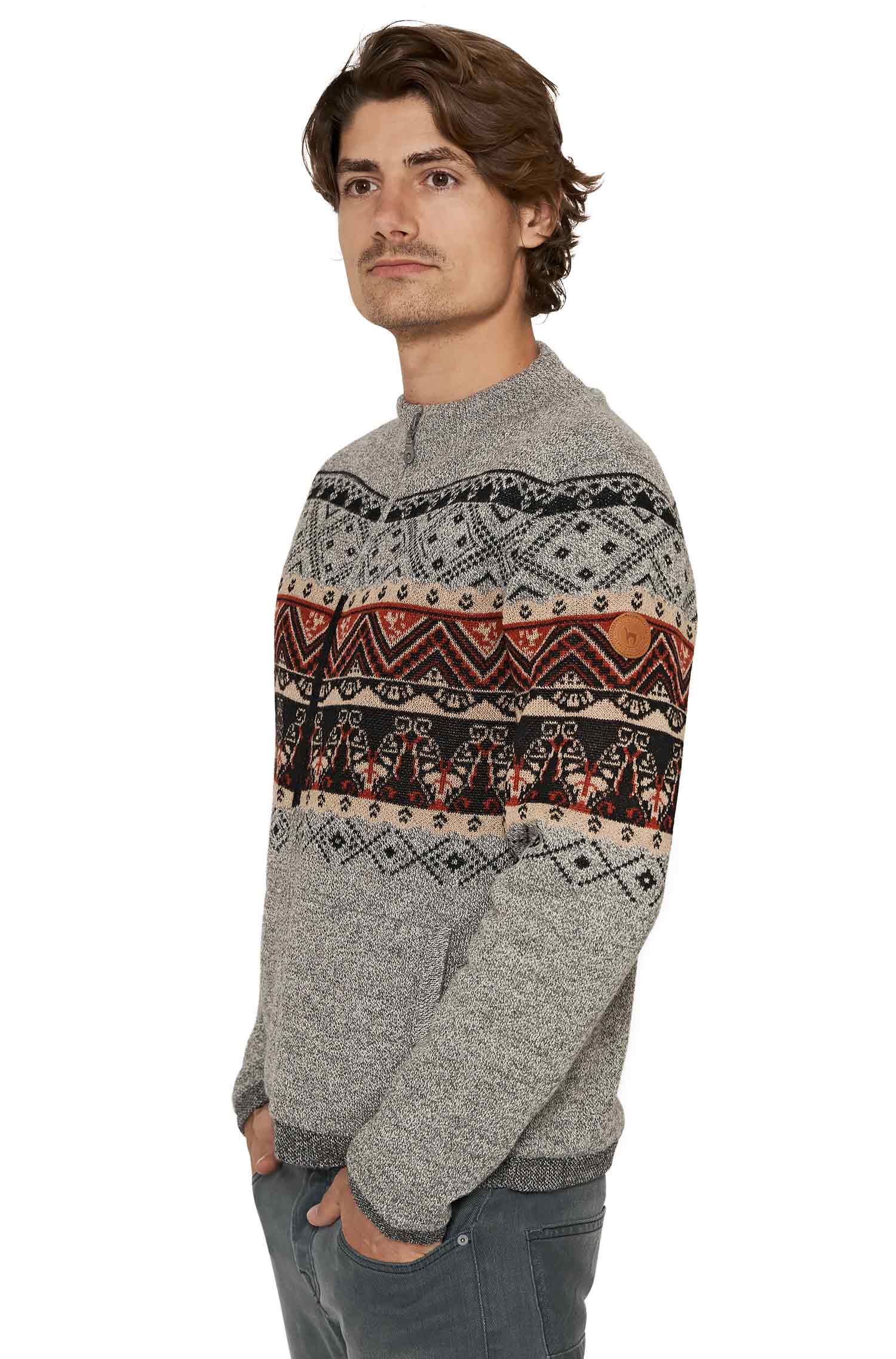 Alpaka Strickjacke FIESTA aus 100% Baby Alpaka