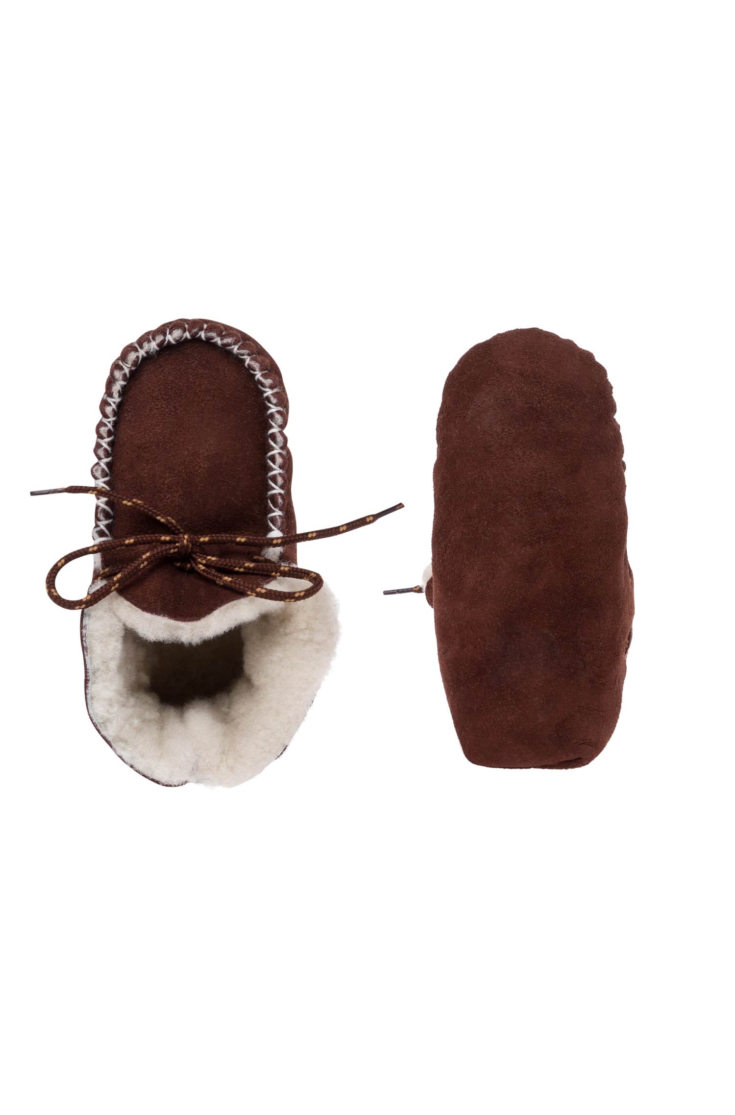 Alpaka Fellpantoffeln (Gr. 18-24) aus 100% Schafwolle