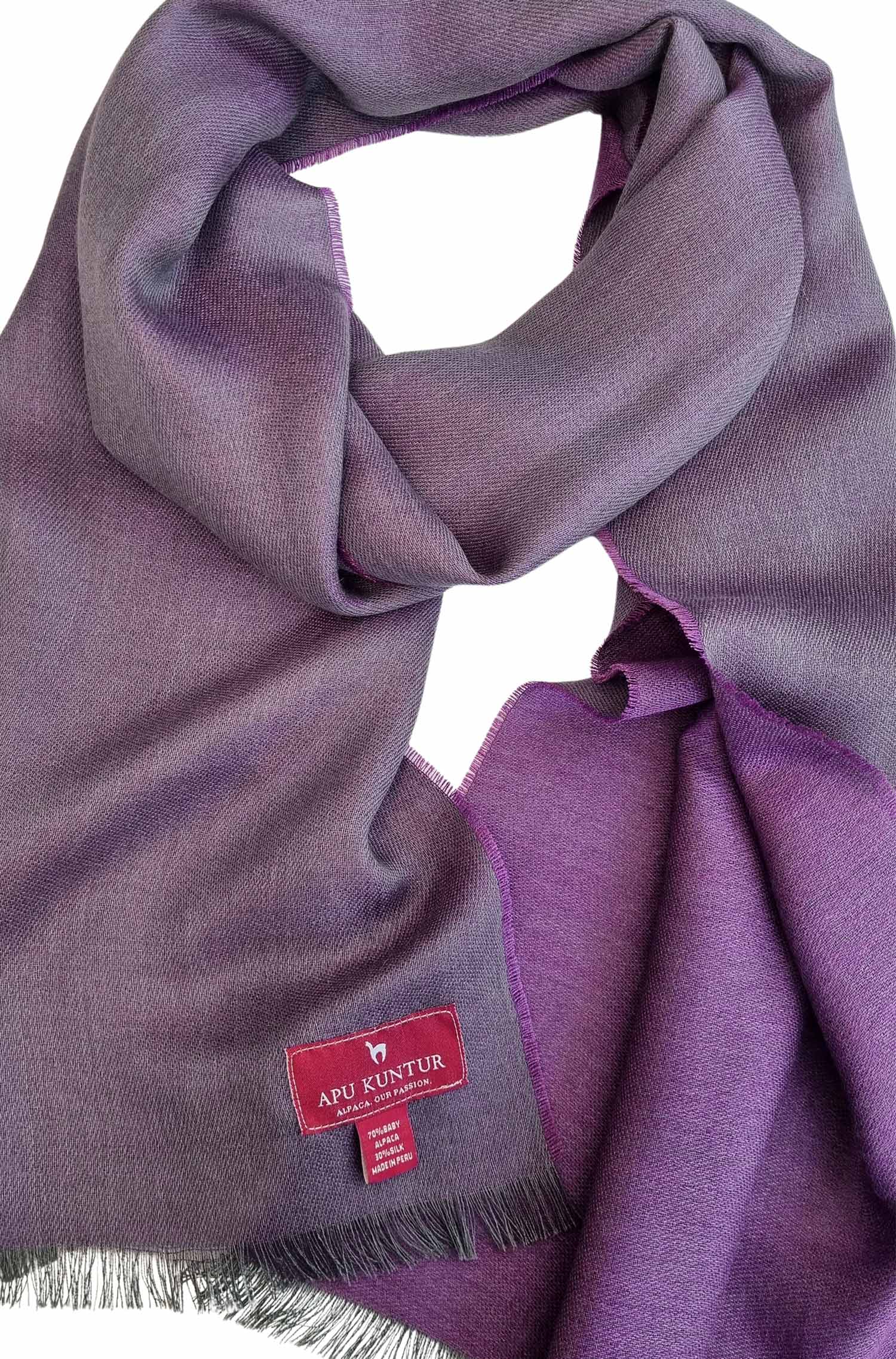 Alpaka Seiden Schal DUO aus 70% Baby Alpaka & 30% Seide
