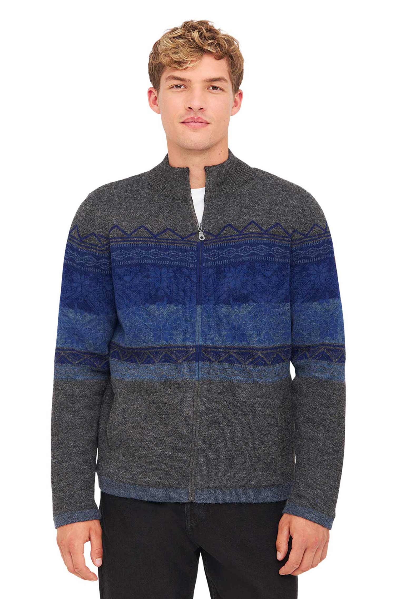 Alpaka Strickjacke GAEL | gefüttert