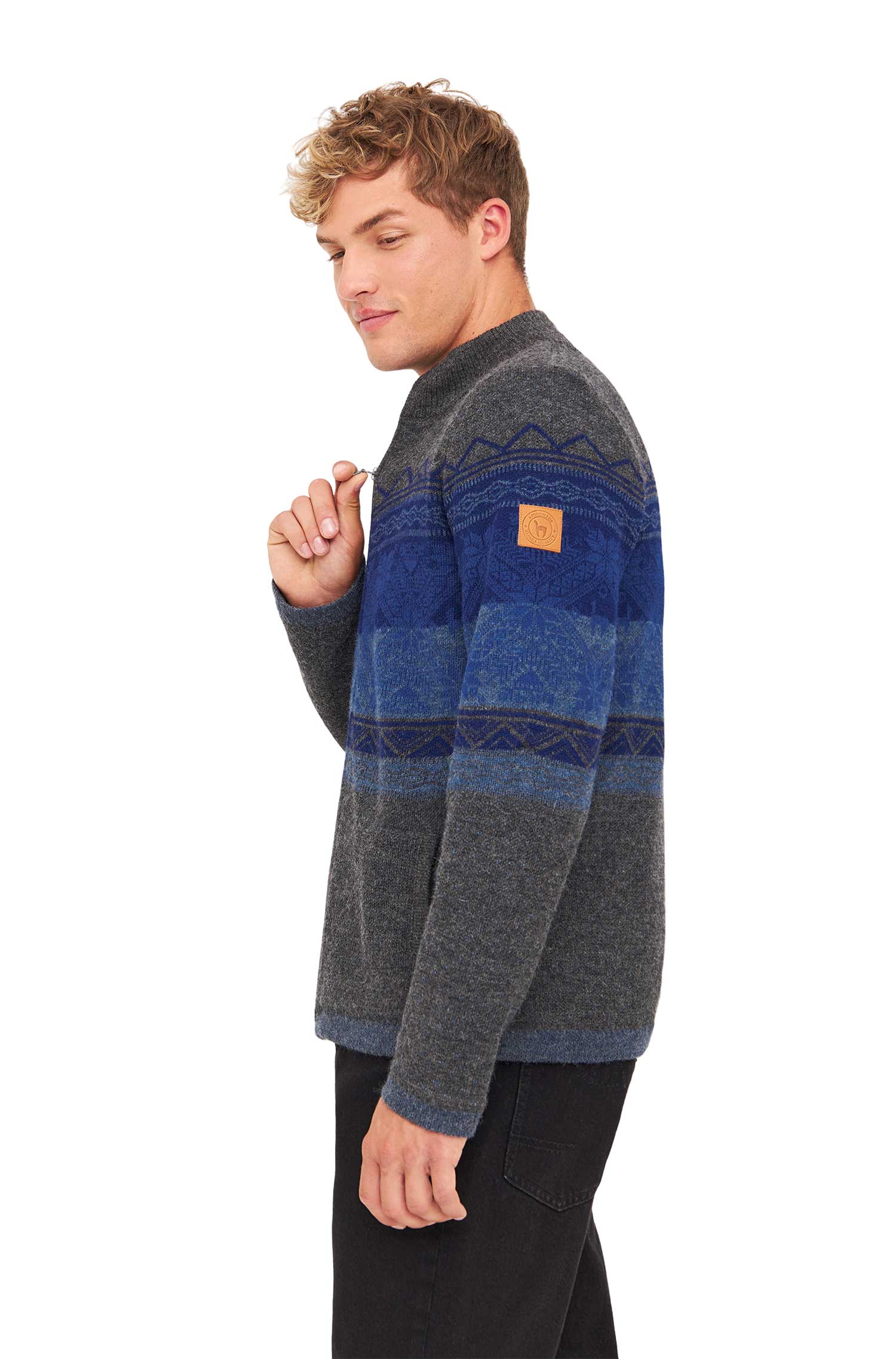 Alpaka Strickjacke GAEL | gefüttert