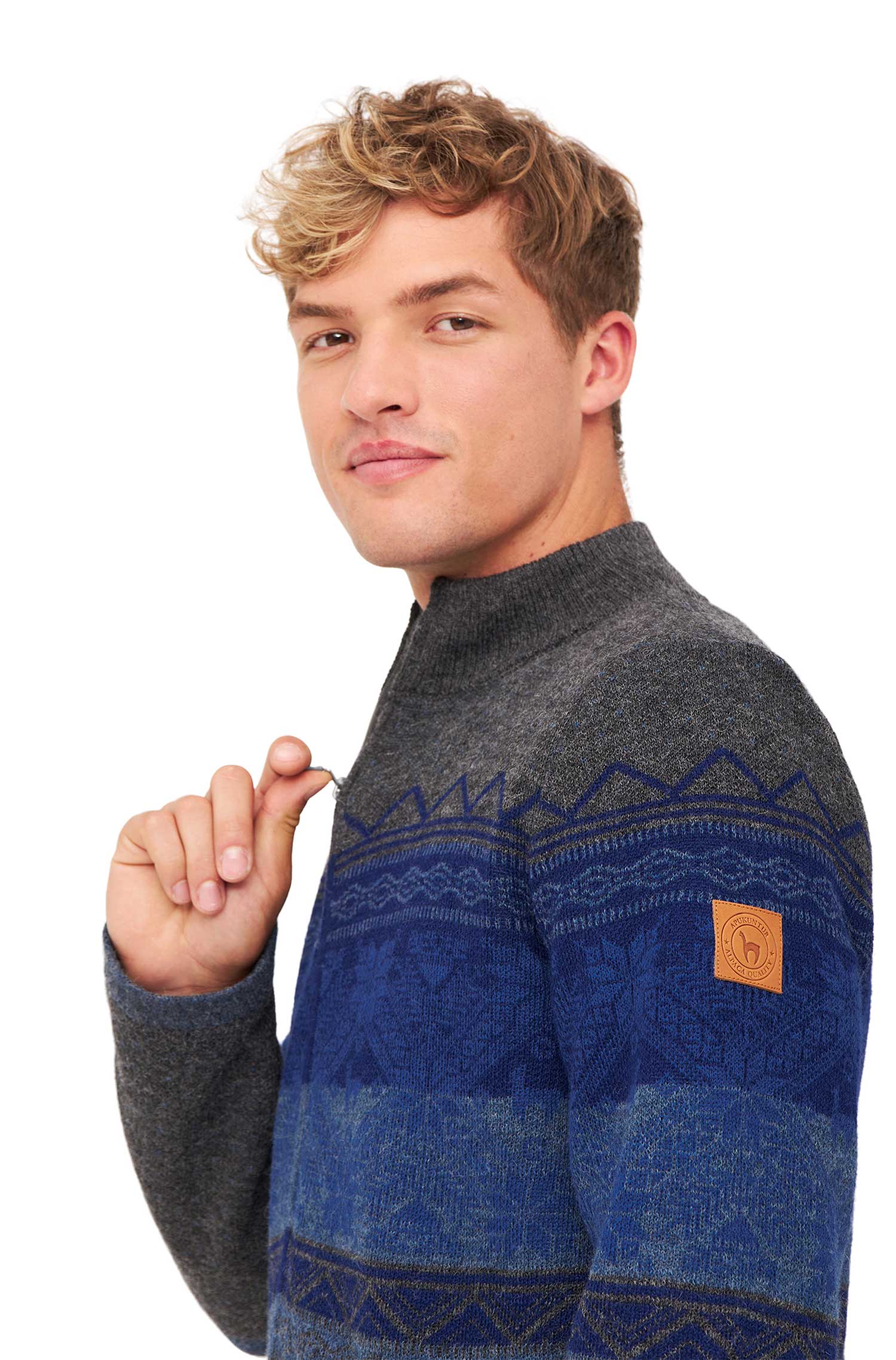Alpaka Strickjacke GAEL | gefüttert