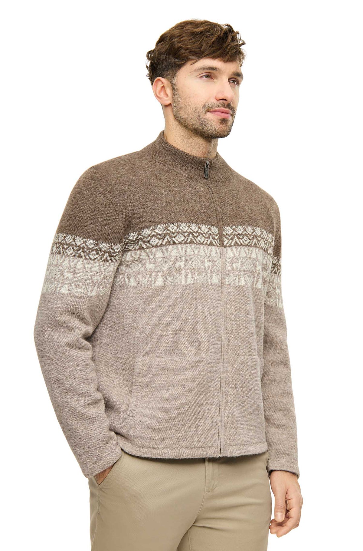 Alpaka Strickjacke BEAU | gefüttert