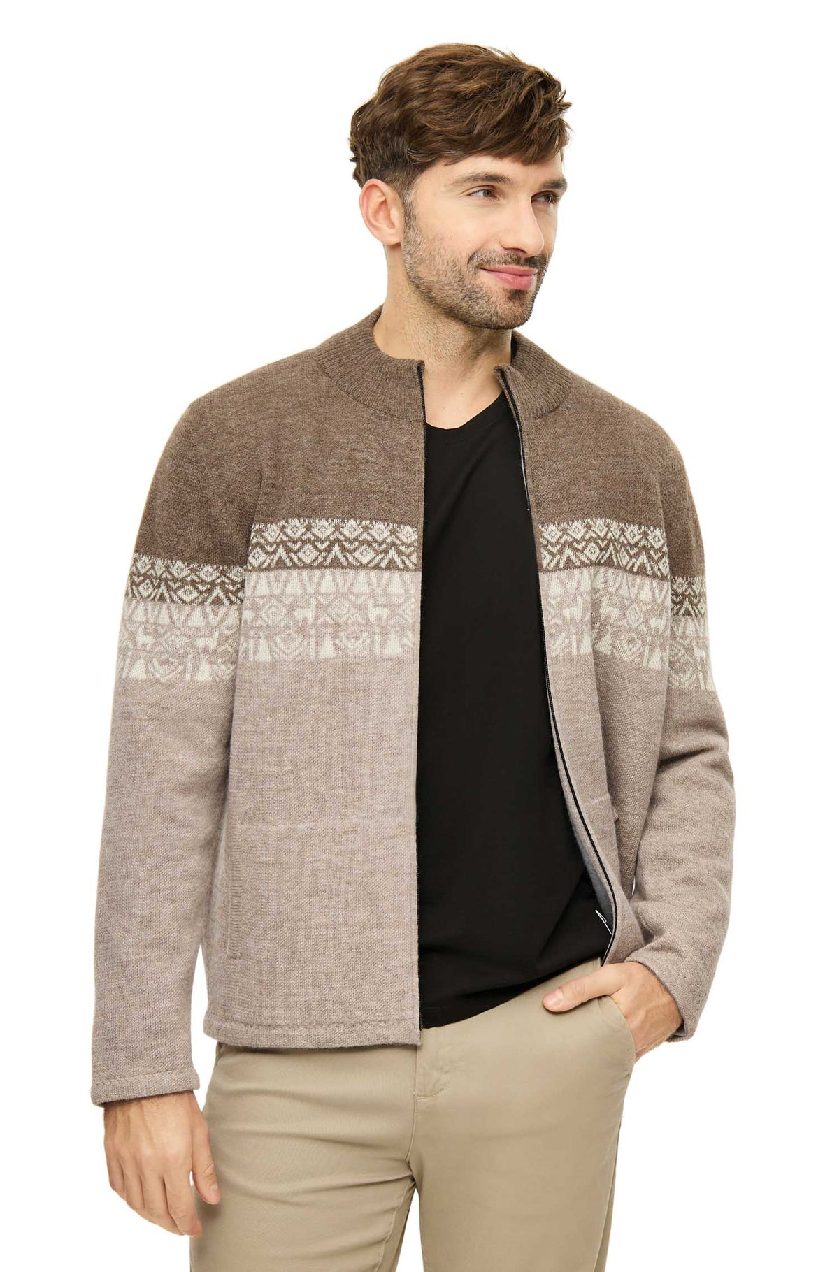 Alpaka Strickjacke BEAU | gefüttert