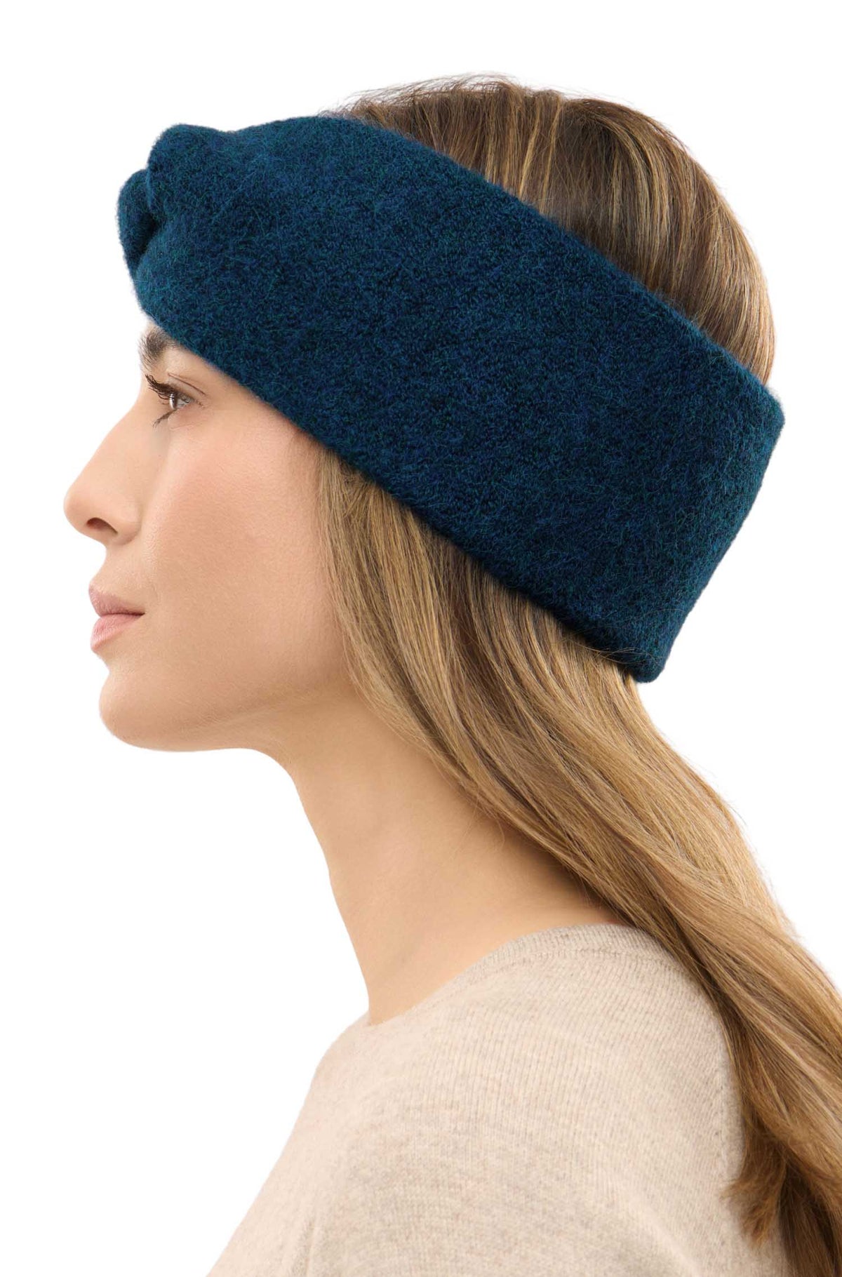 Alpaka Stirnband LOLA mit Twist
