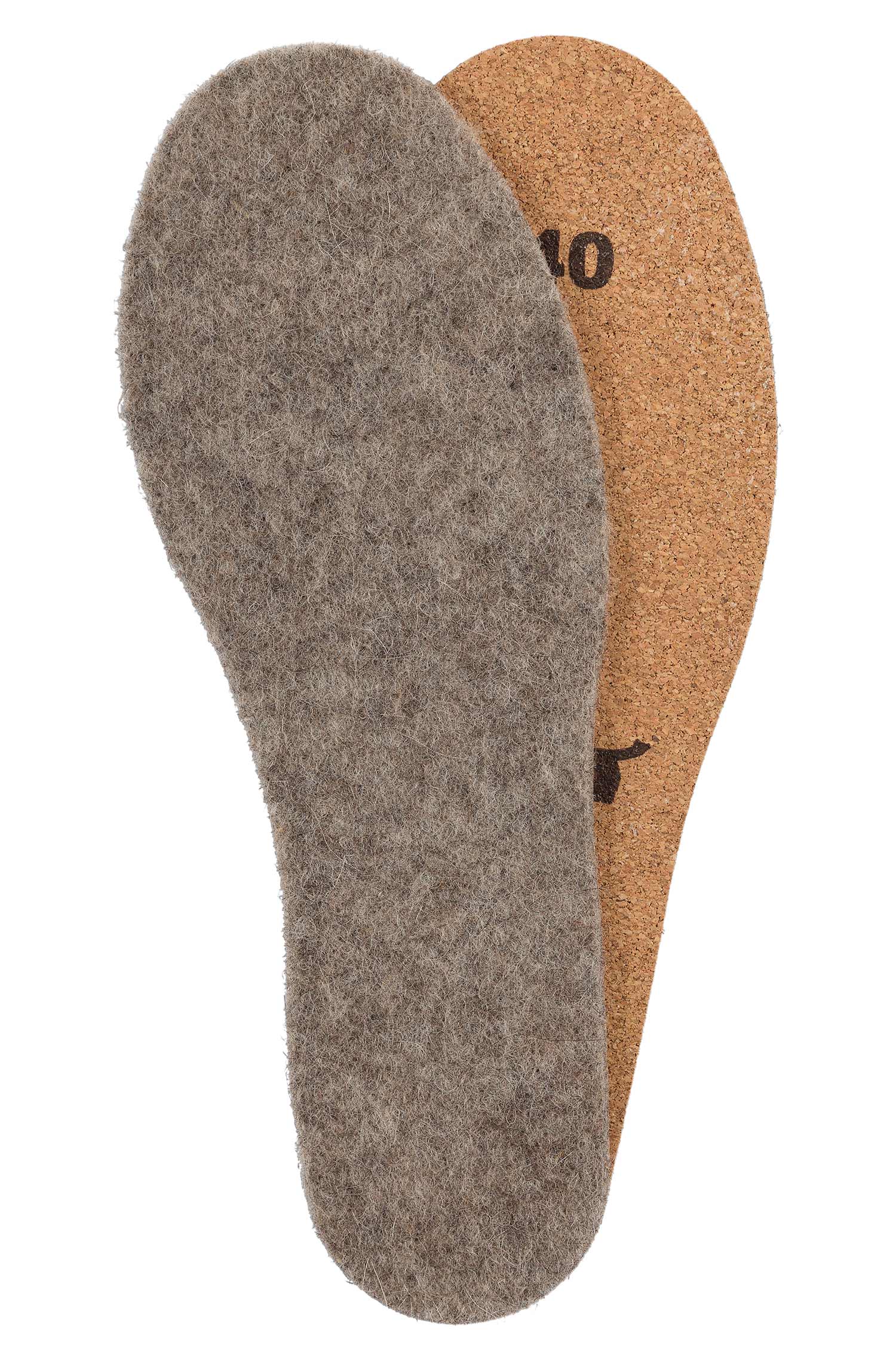 Alpaka Sohlen THERMO mit Kork-Unterseite