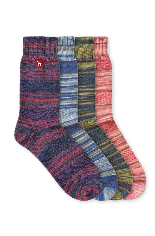 Alpacka Socken HARMONY - 4er-Set bestehend aus allen Farben