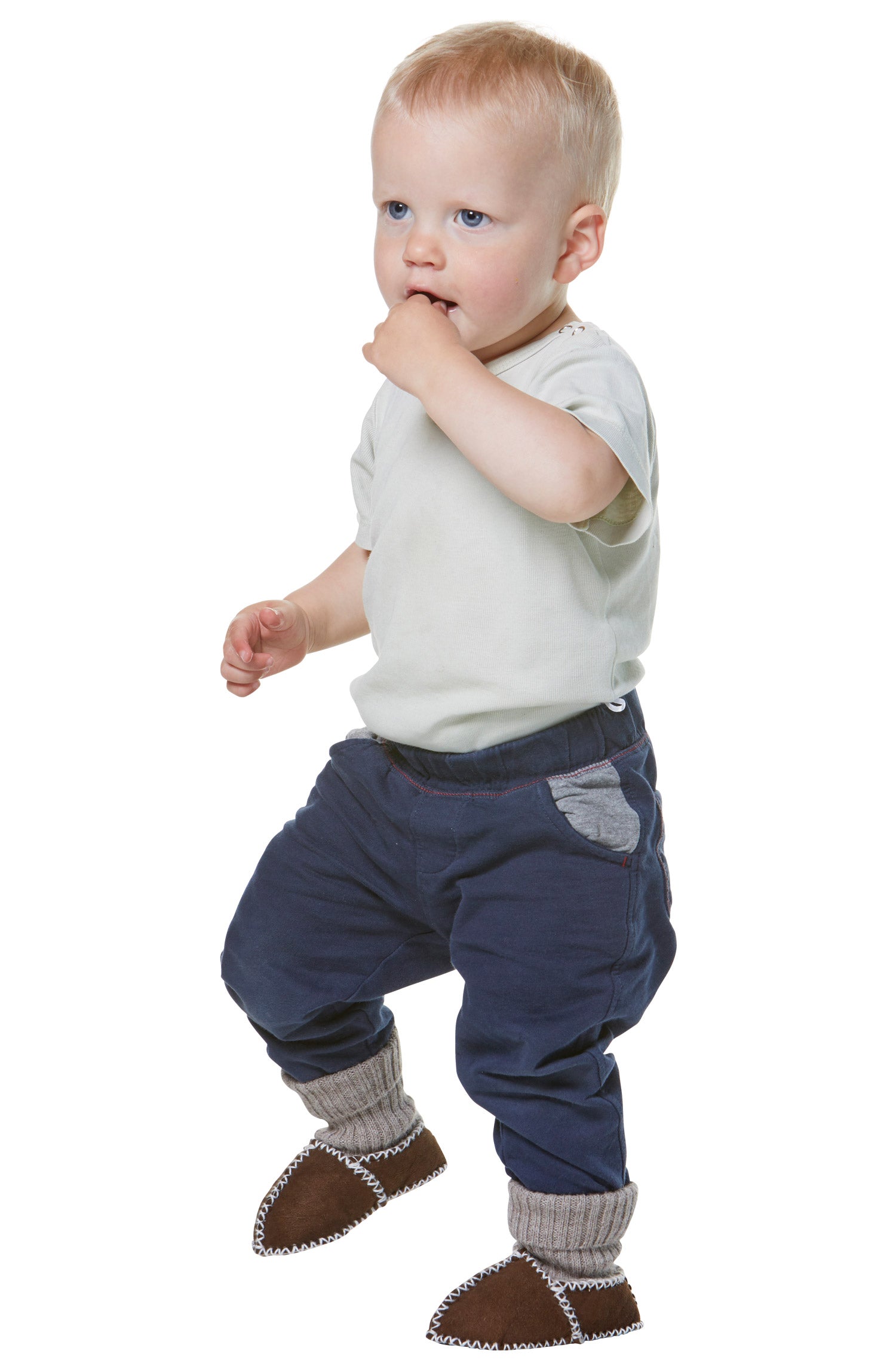 Alpaka Babyschuhe (Größen 17-24) aus 100% Schafwolle