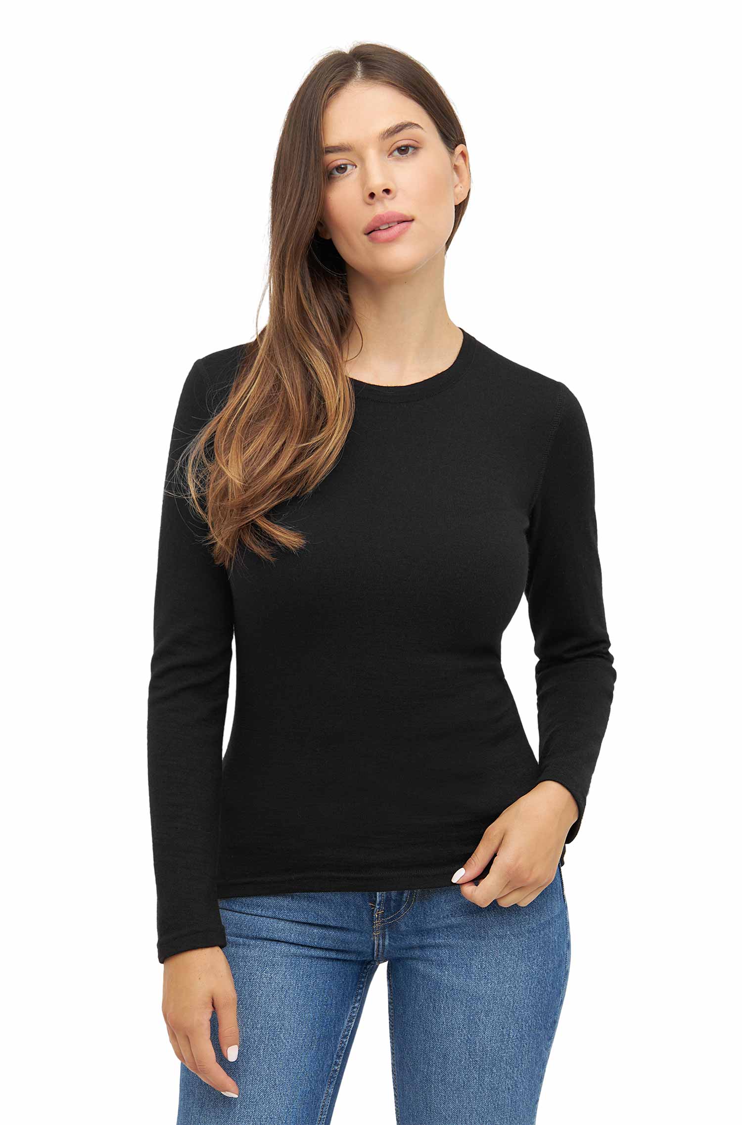 Alpaka Baselayer THERMO Langarm-Shirt für Damen aus Royal Alpaka