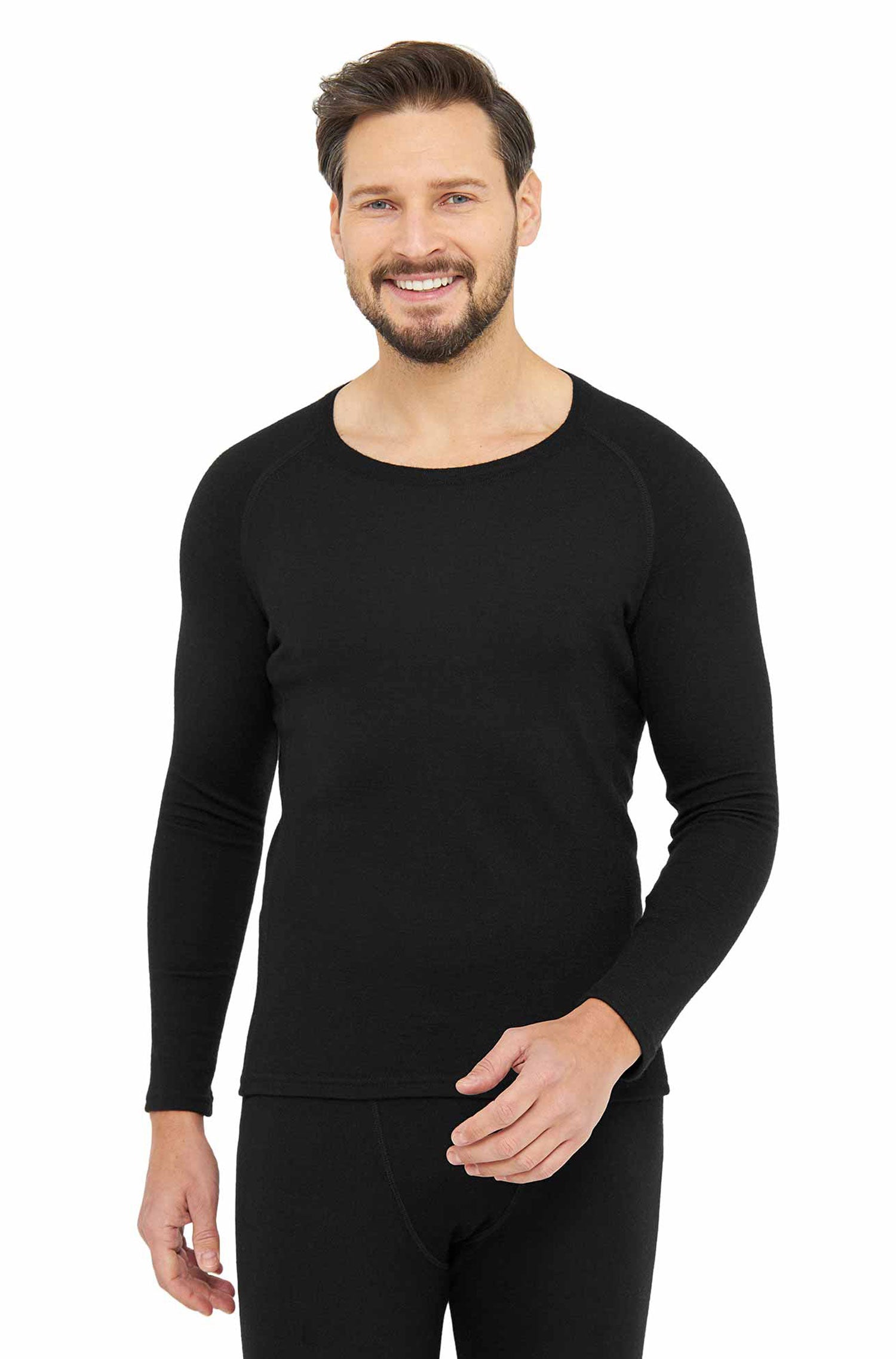 Chemise à manches longues THERMO en alpaga baselayer pour hommes en alpaga royal