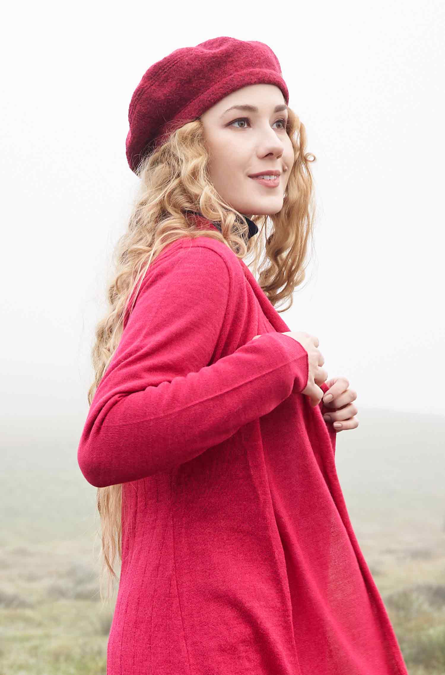 Alpaka Baskenmütze BERET aus 100% Alpaka