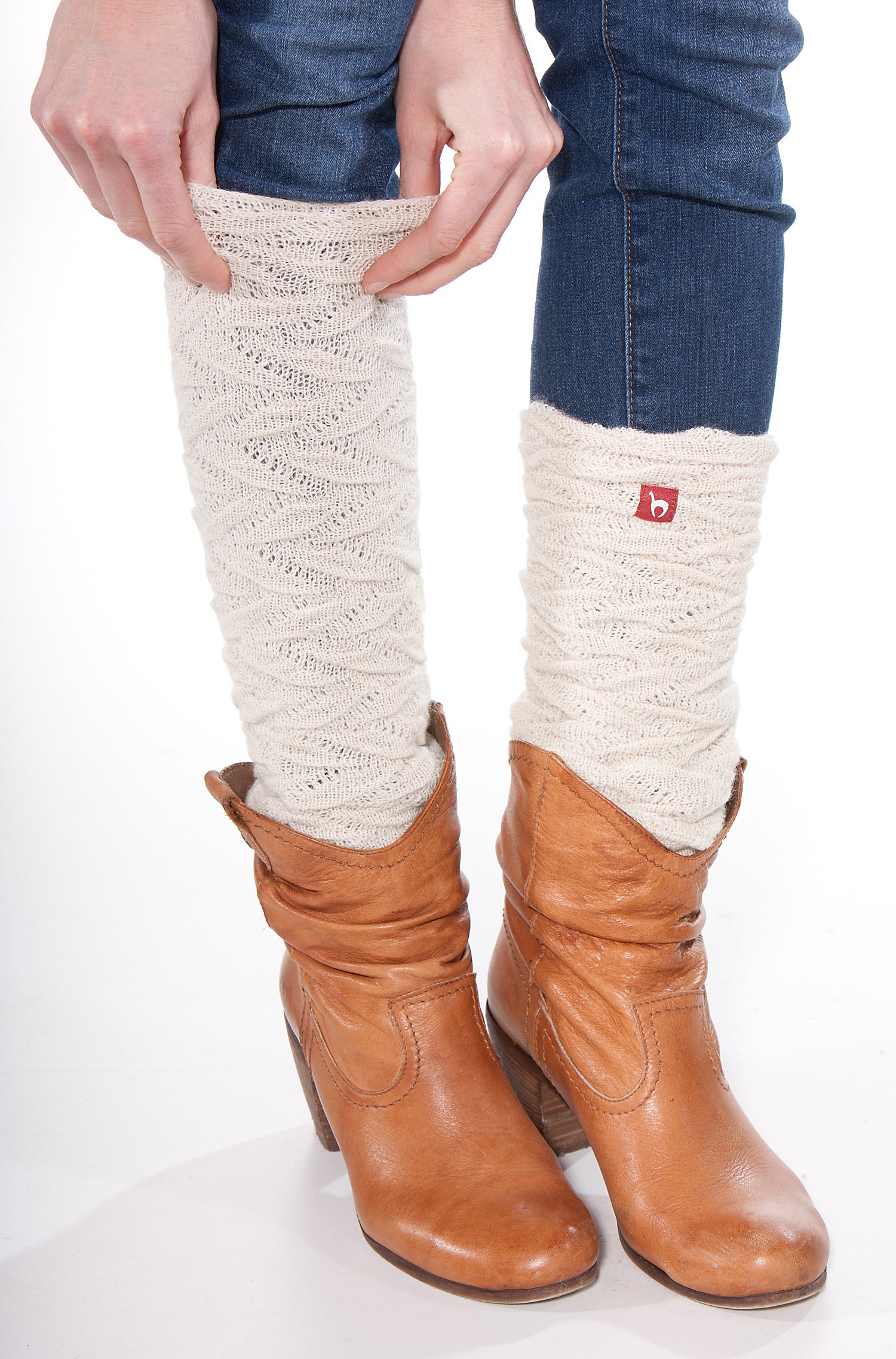 Alpaka Beinstulpen BIESEN aus 100% Baby Alpaka