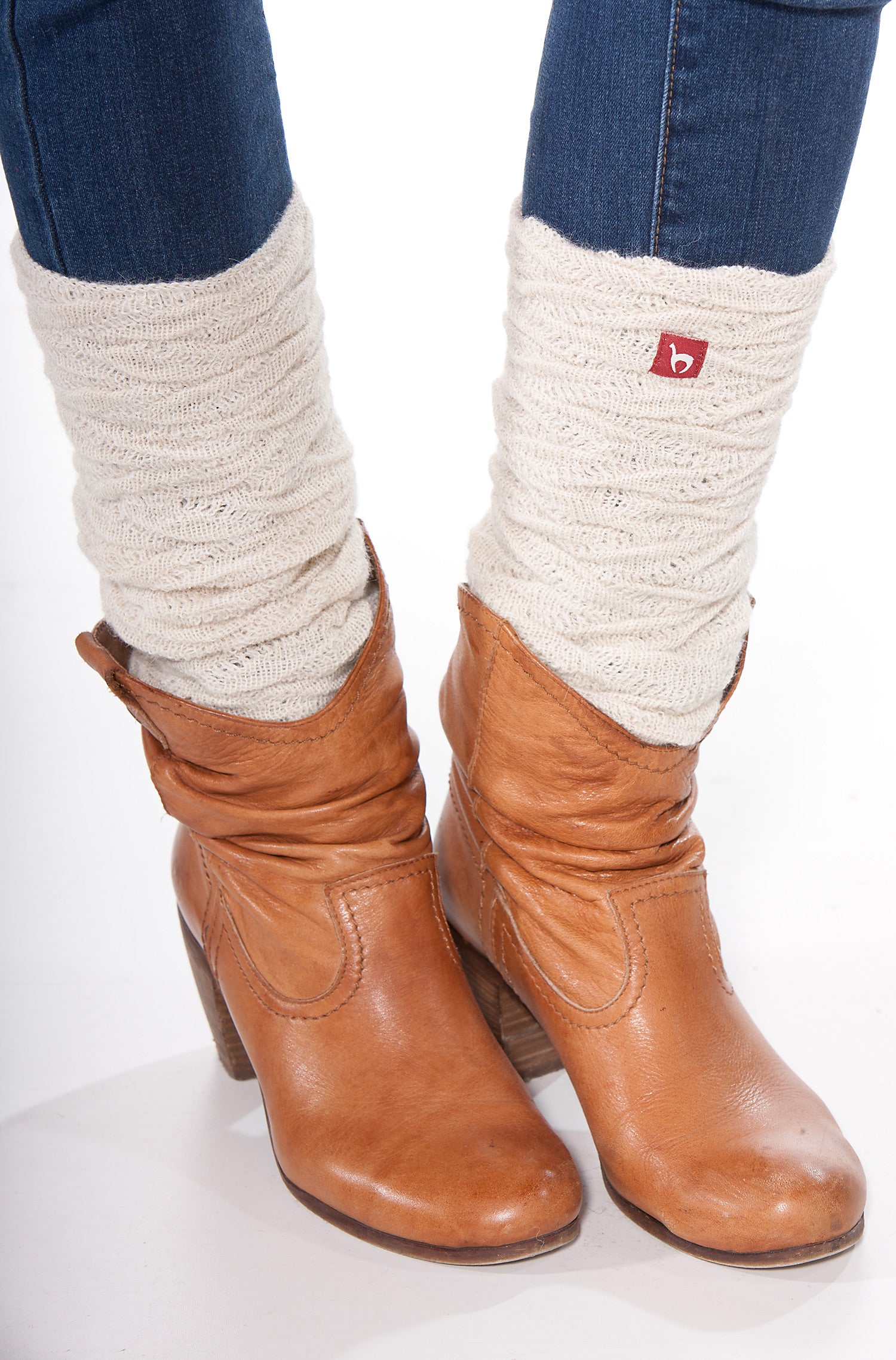 Alpaca leg warmers PIECES made from 100% baby alpaca