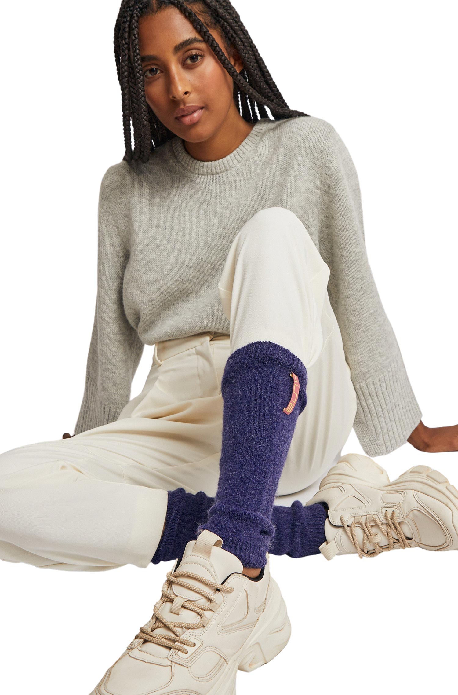 Alpaca leg warmers UNDONE made from 100% baby alpaca