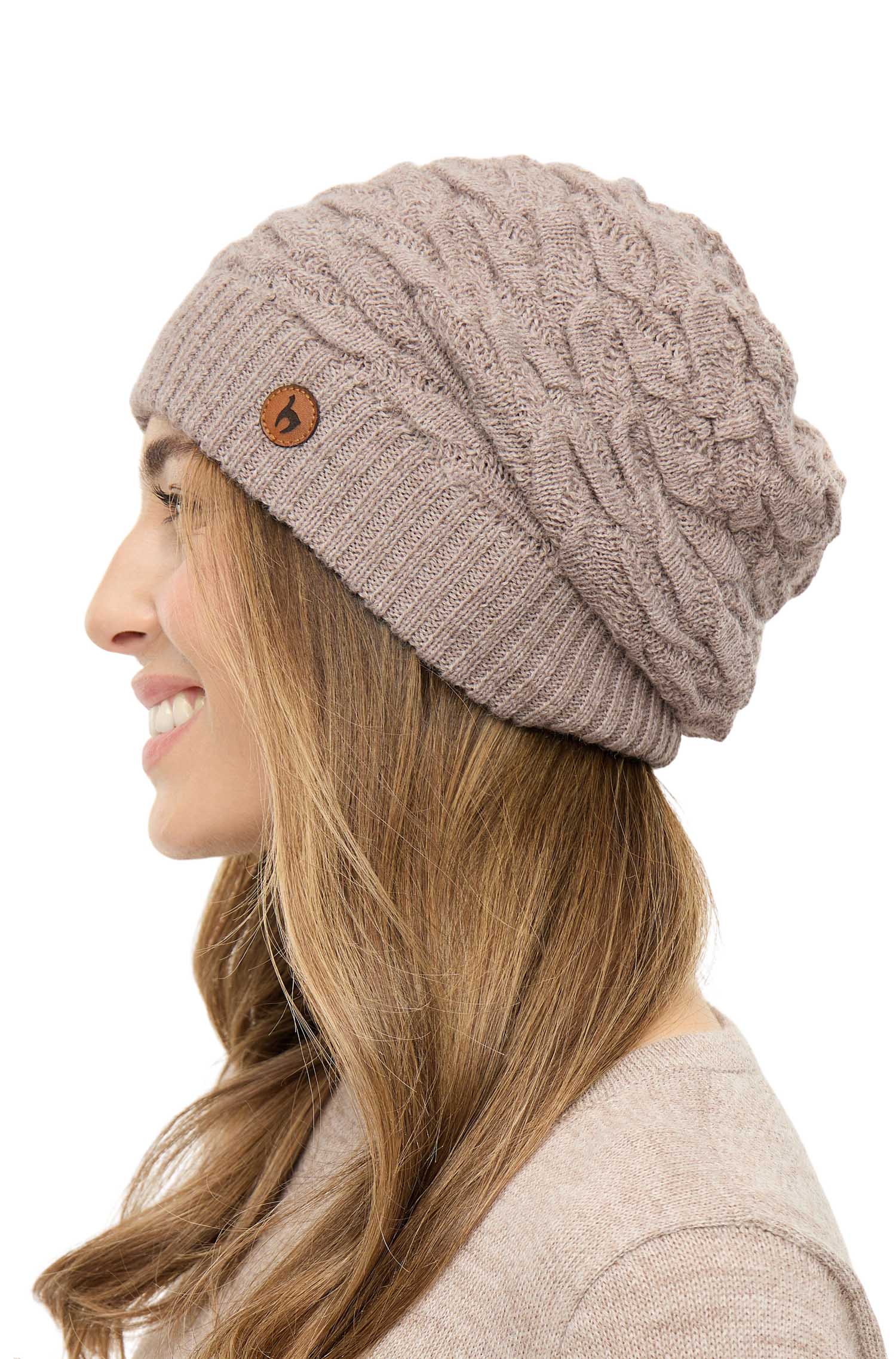 Alpaka Beret Mütze BIESEN aus 100% Baby Alpaka