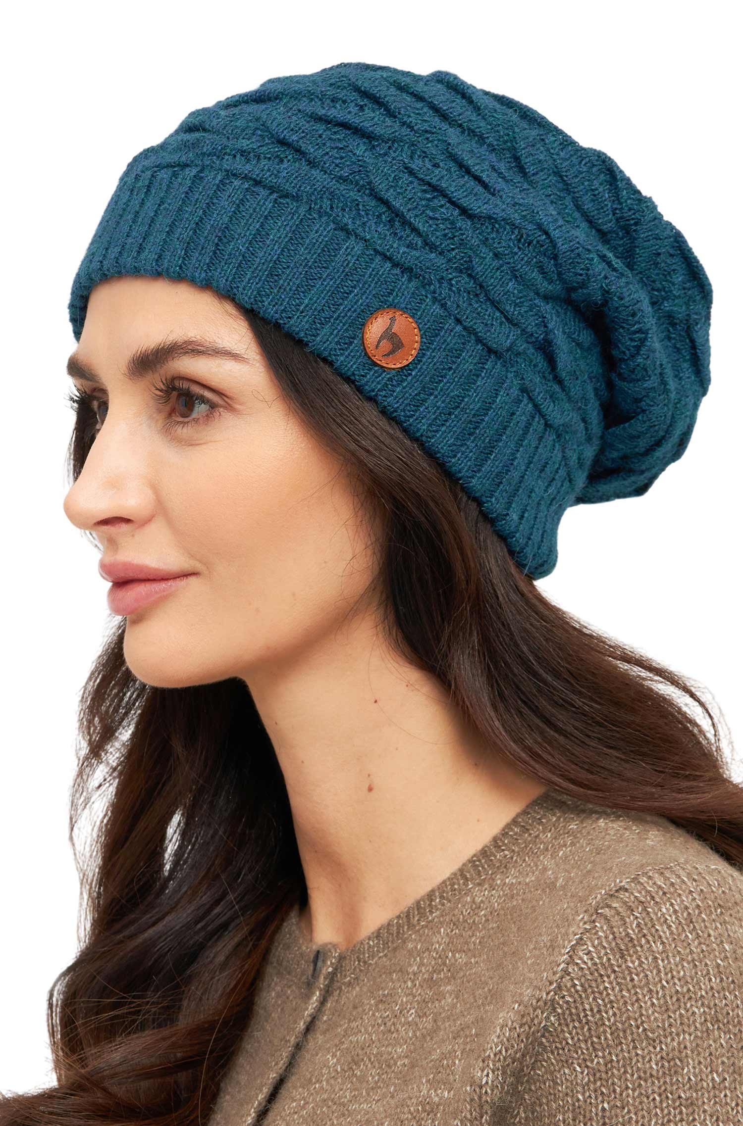 Alpaka Beret Mütze BIESEN aus 100% Baby Alpaka