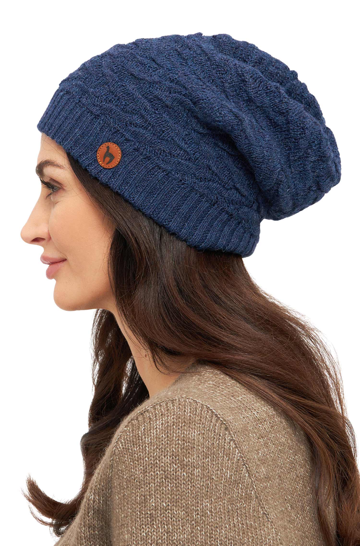 Alpaka Beret Mütze BIESEN aus 100% Baby Alpaka