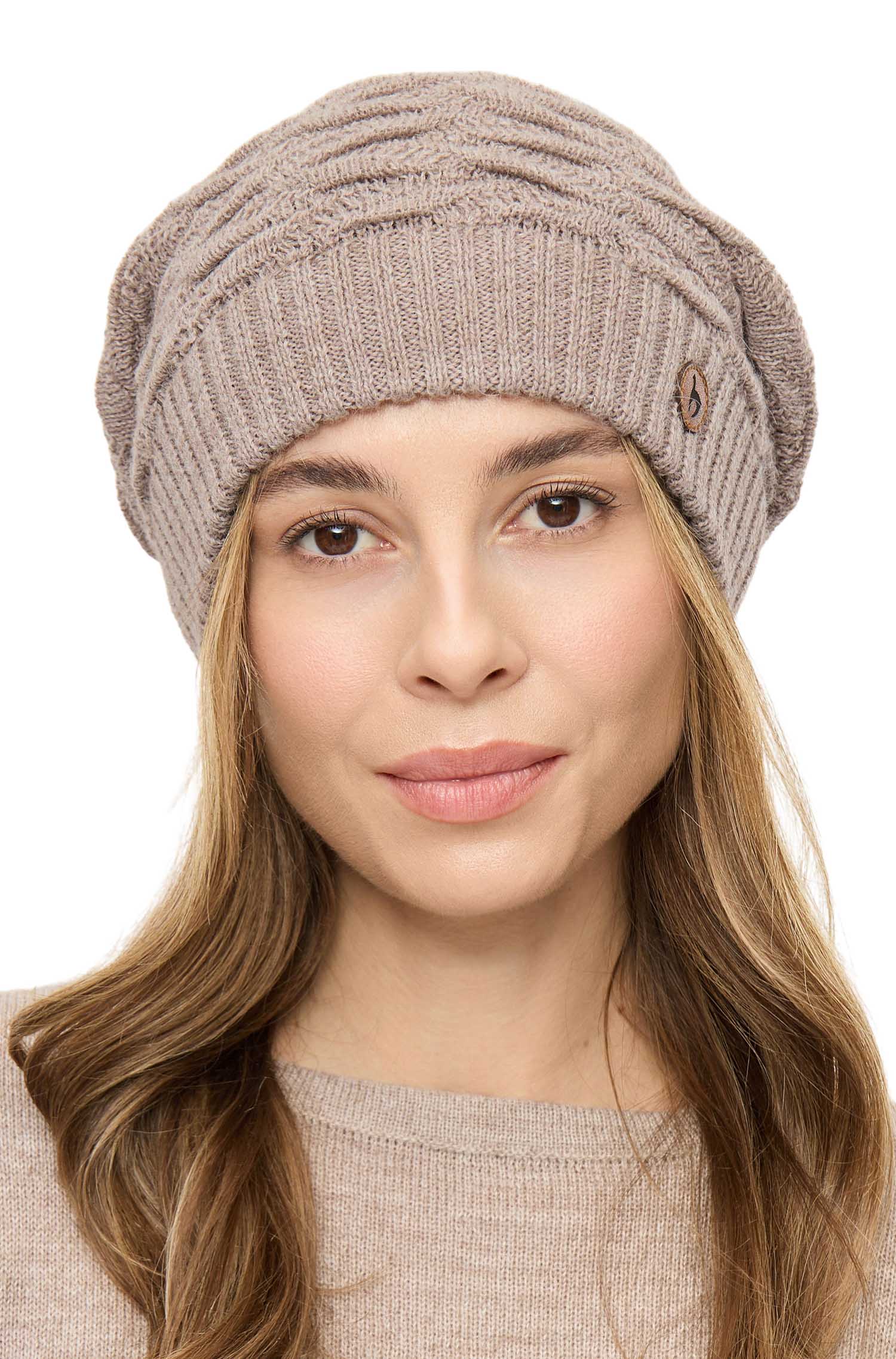 Alpaka Beret Mütze BIESEN aus 100% Baby Alpaka