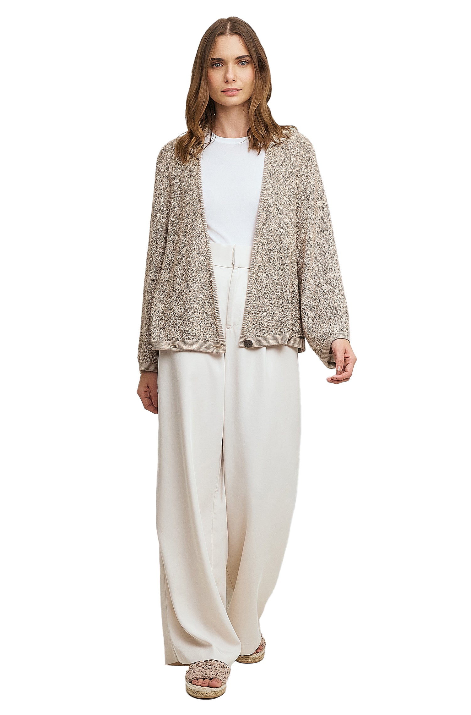 Alpaka Cardigan WEAVE aus Baby Alpaka Eco & Bio-Baumwolle