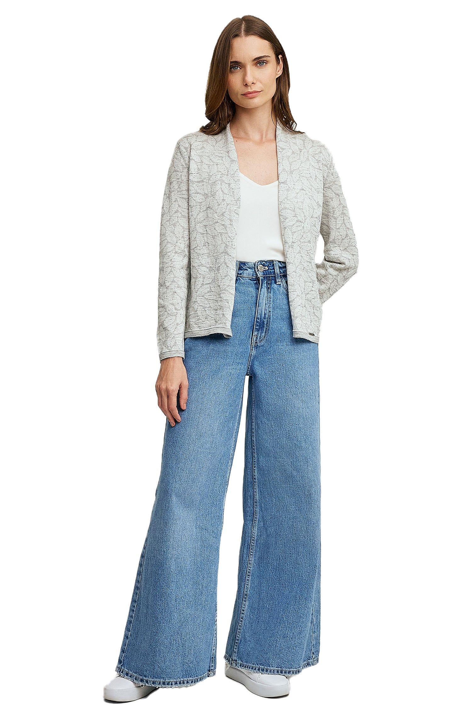 Alpaka Cardigan WISHBONE aus Baby Alpaka & Seide