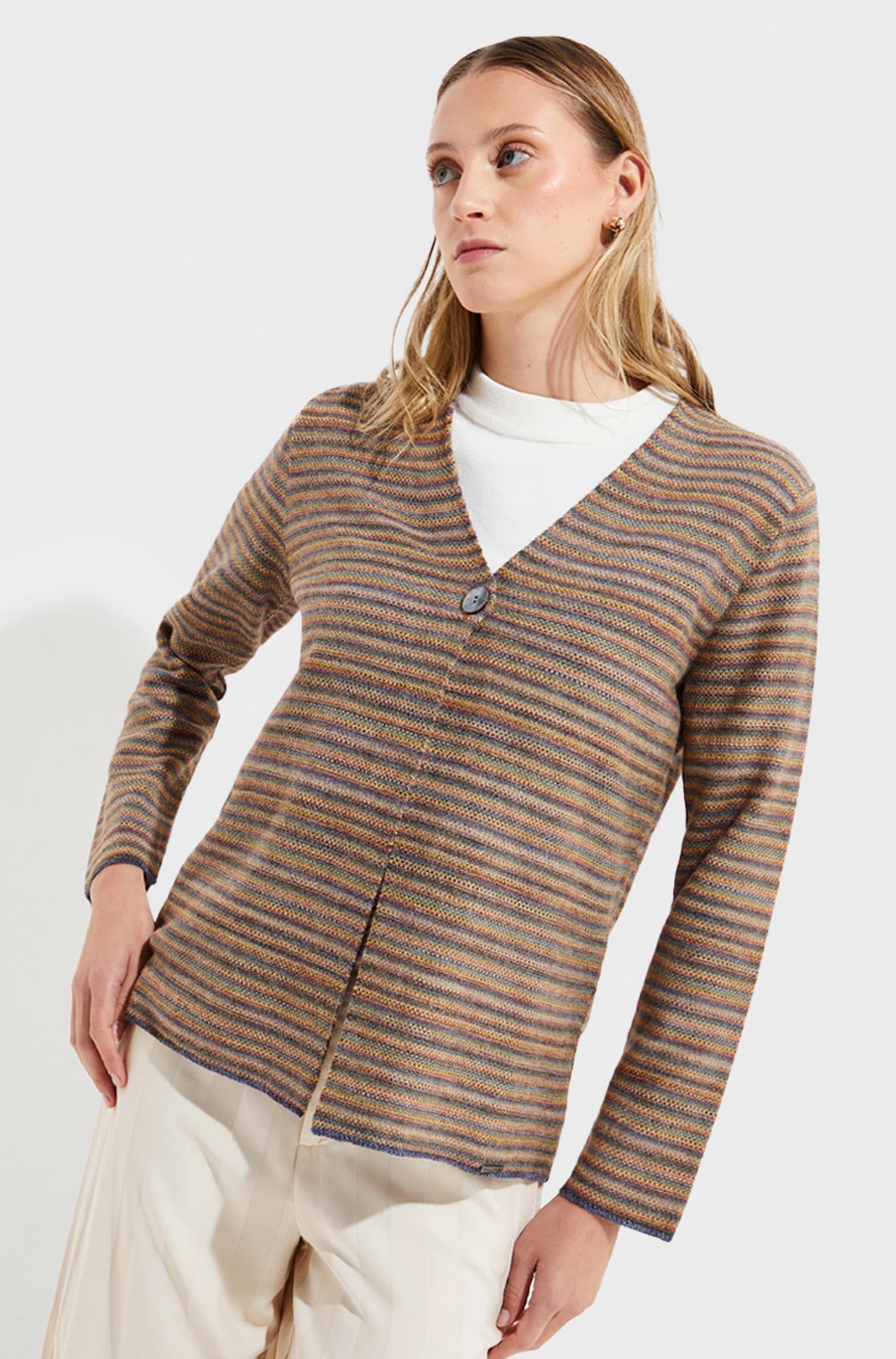 Alpaka Cardigan YUDITH aus 100% Baby Alpaka