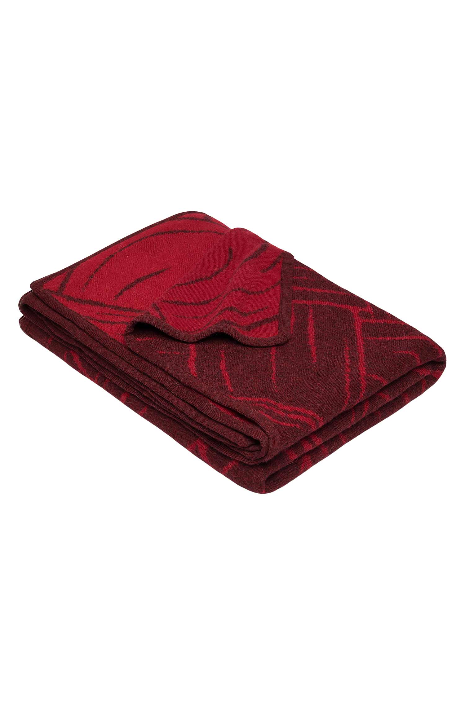 Alpaka Decke JACQUARD aus 100% Baby Alpaka