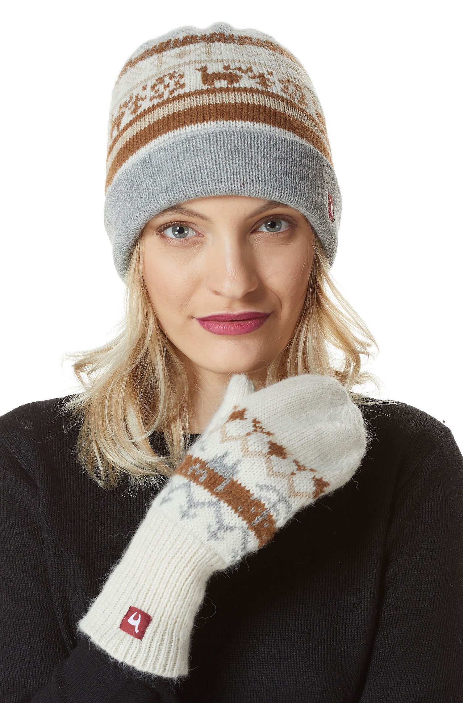 Alpaka Fausthandschuhe NATURA aus 100% Alpaka Superfine