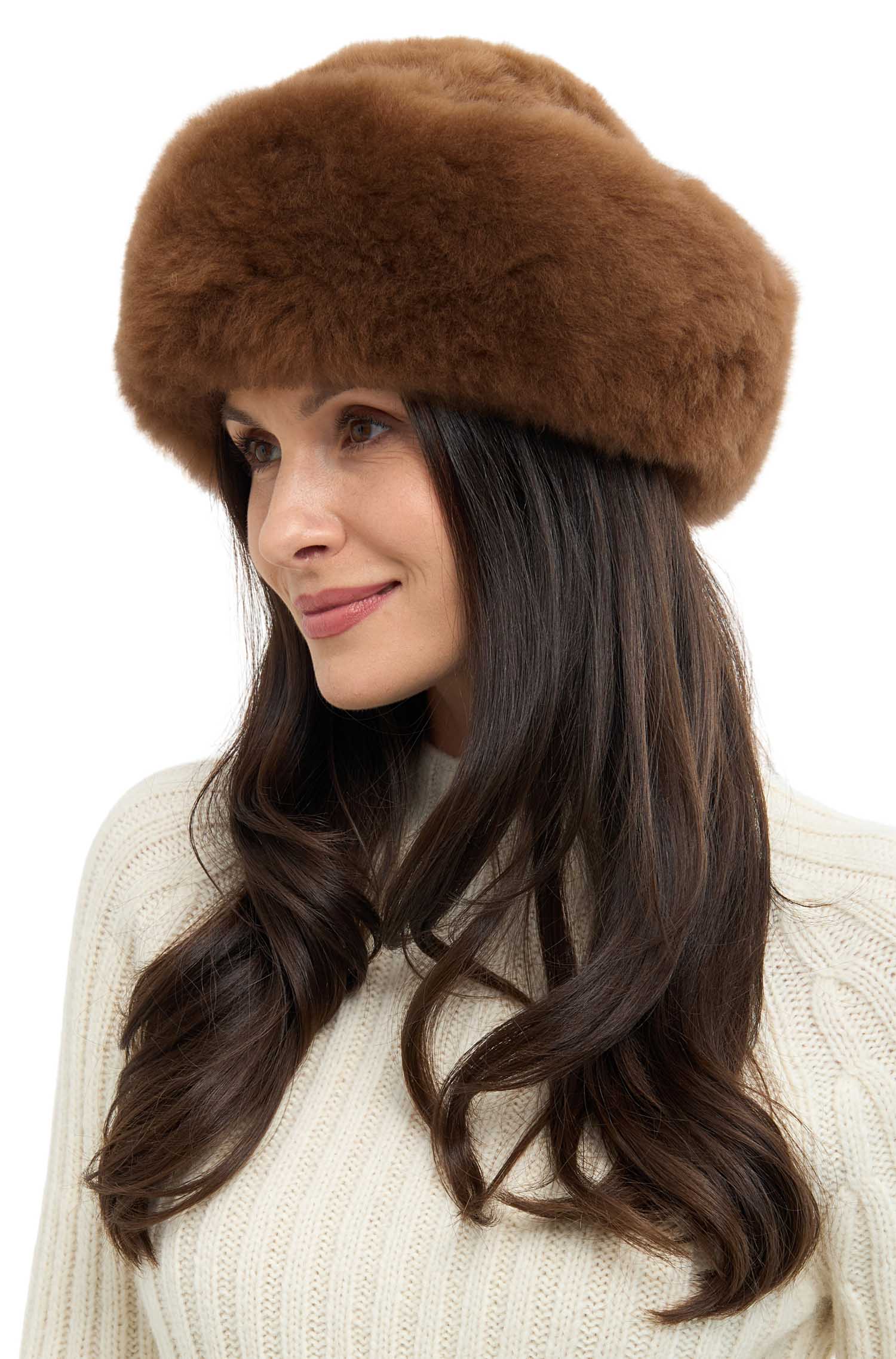 Alpaka Fellmütze aus 100% Alpaka Fell
