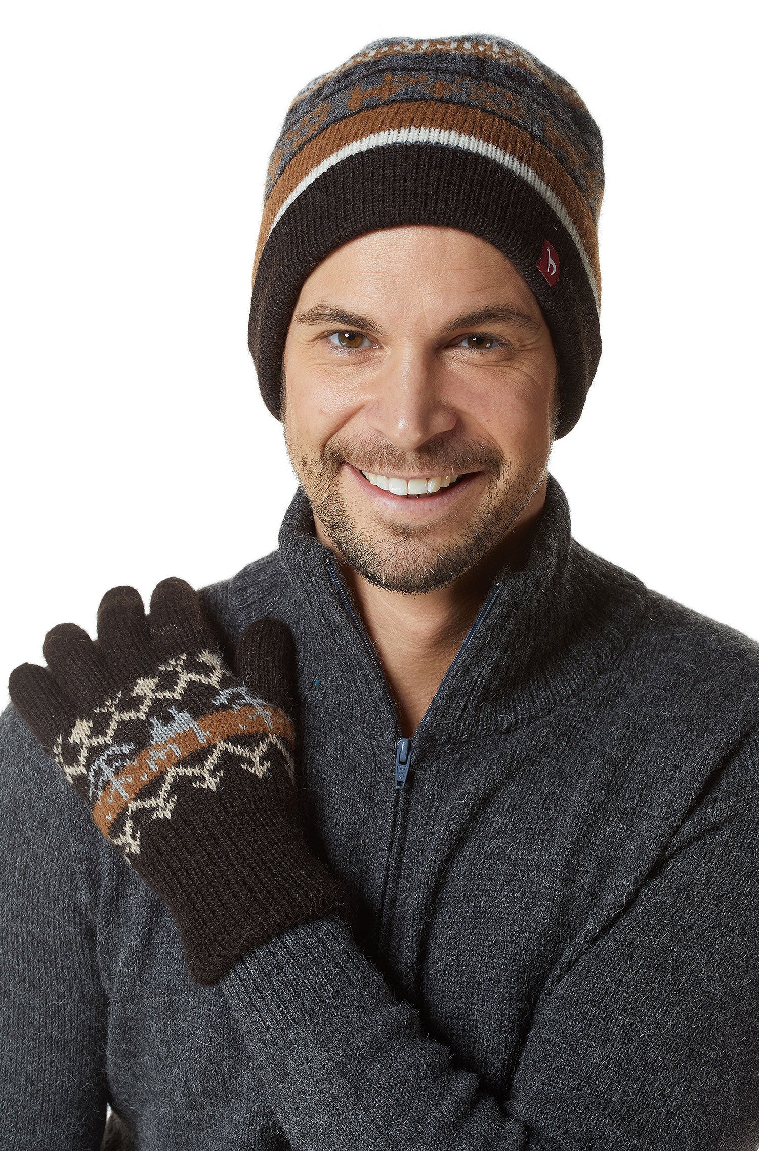 Alpaka Wendehandschuhe NATURA